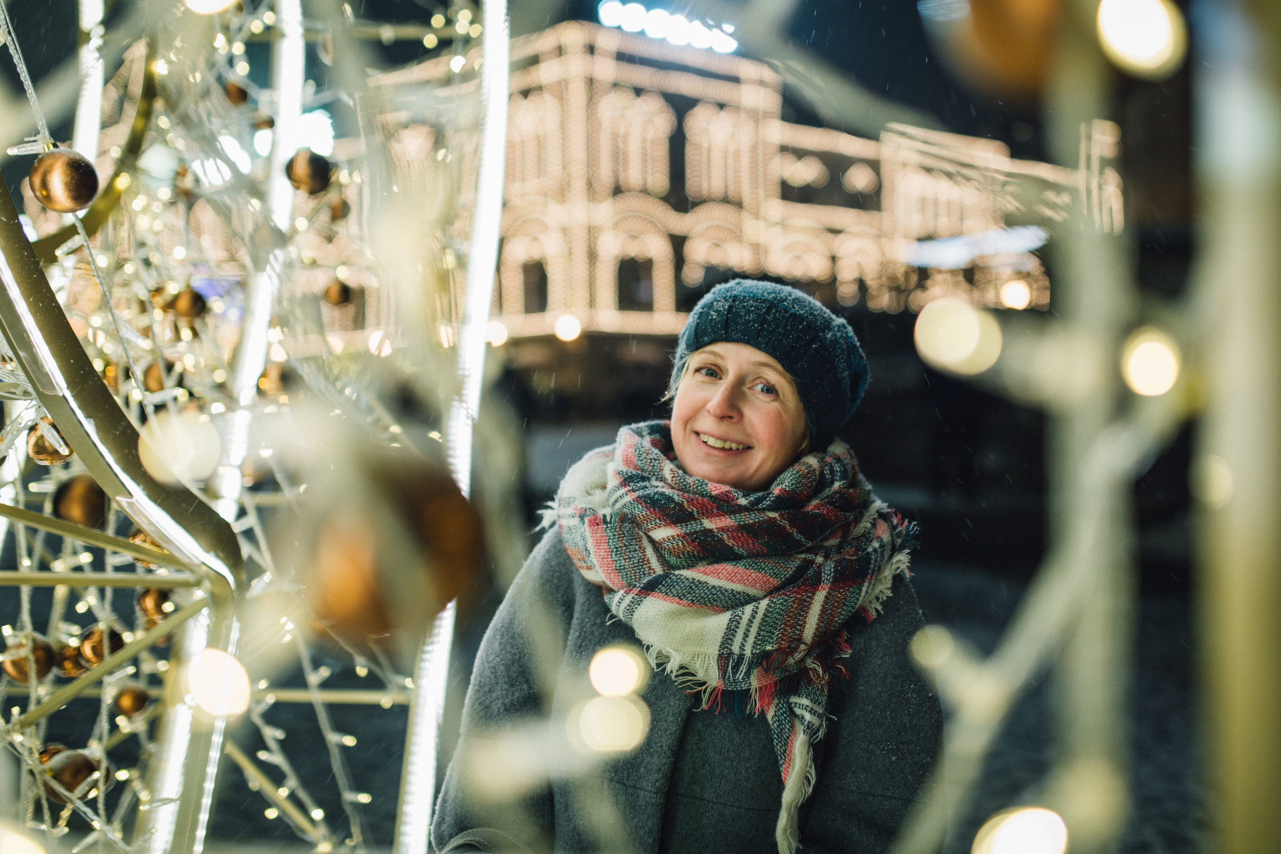 Новогодняя прогулка с Наташей. Cемейный и женский фотограф в Москве Маргарита Аракчеева