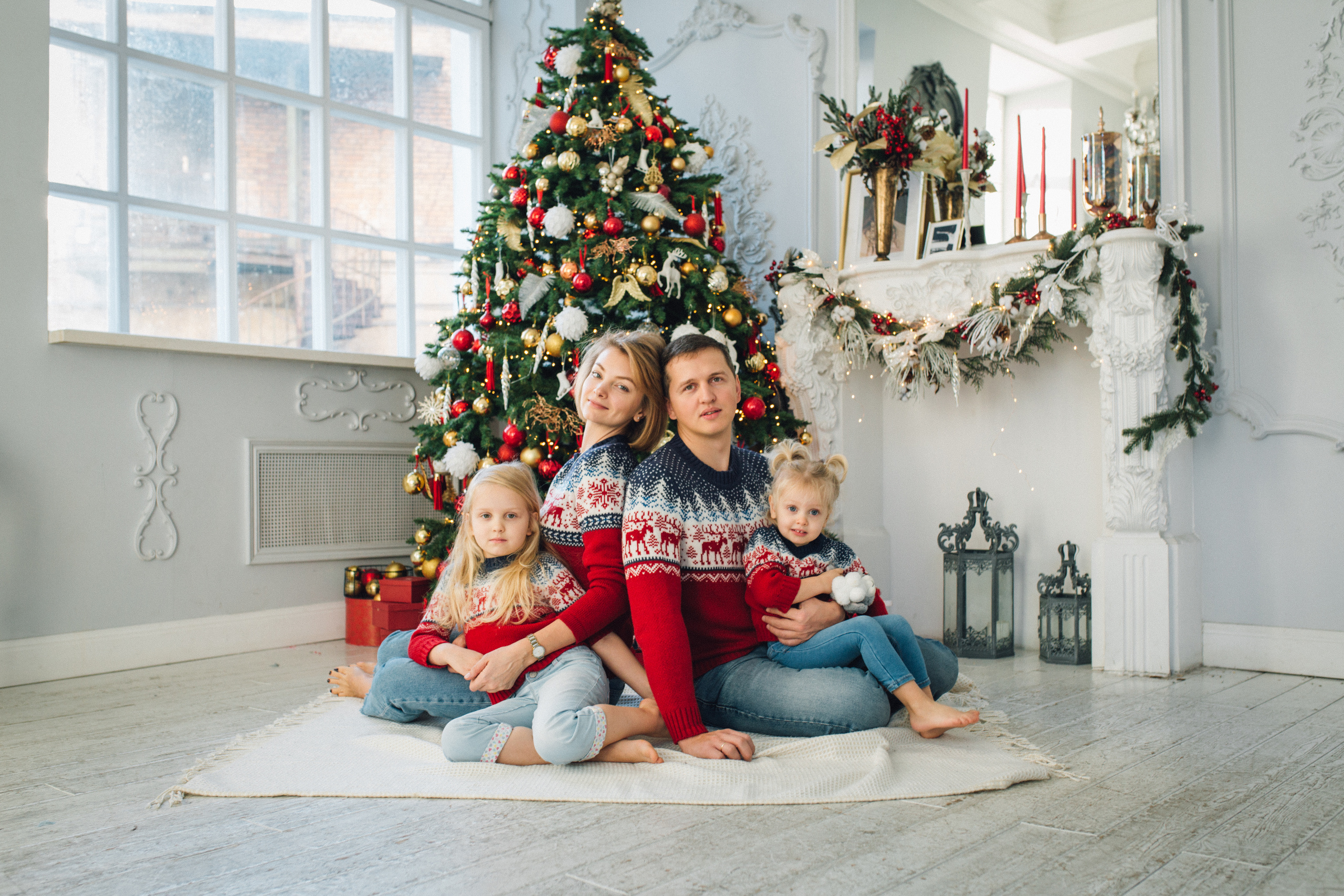 Анна и Петр новогоднее. Cемейный и женский фотограф в Москве Маргарита Аракчеева