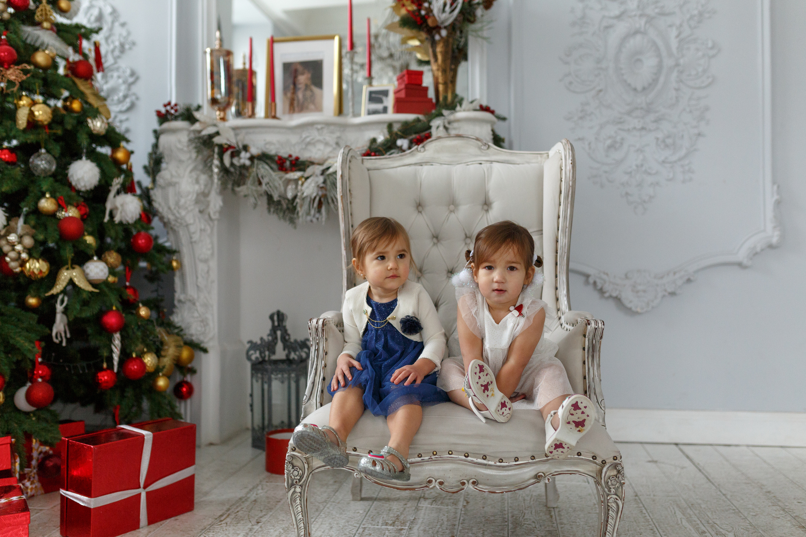 Дети, елка, мандарины. Cемейный и женский фотограф в Москве Маргарита Аракчеева
