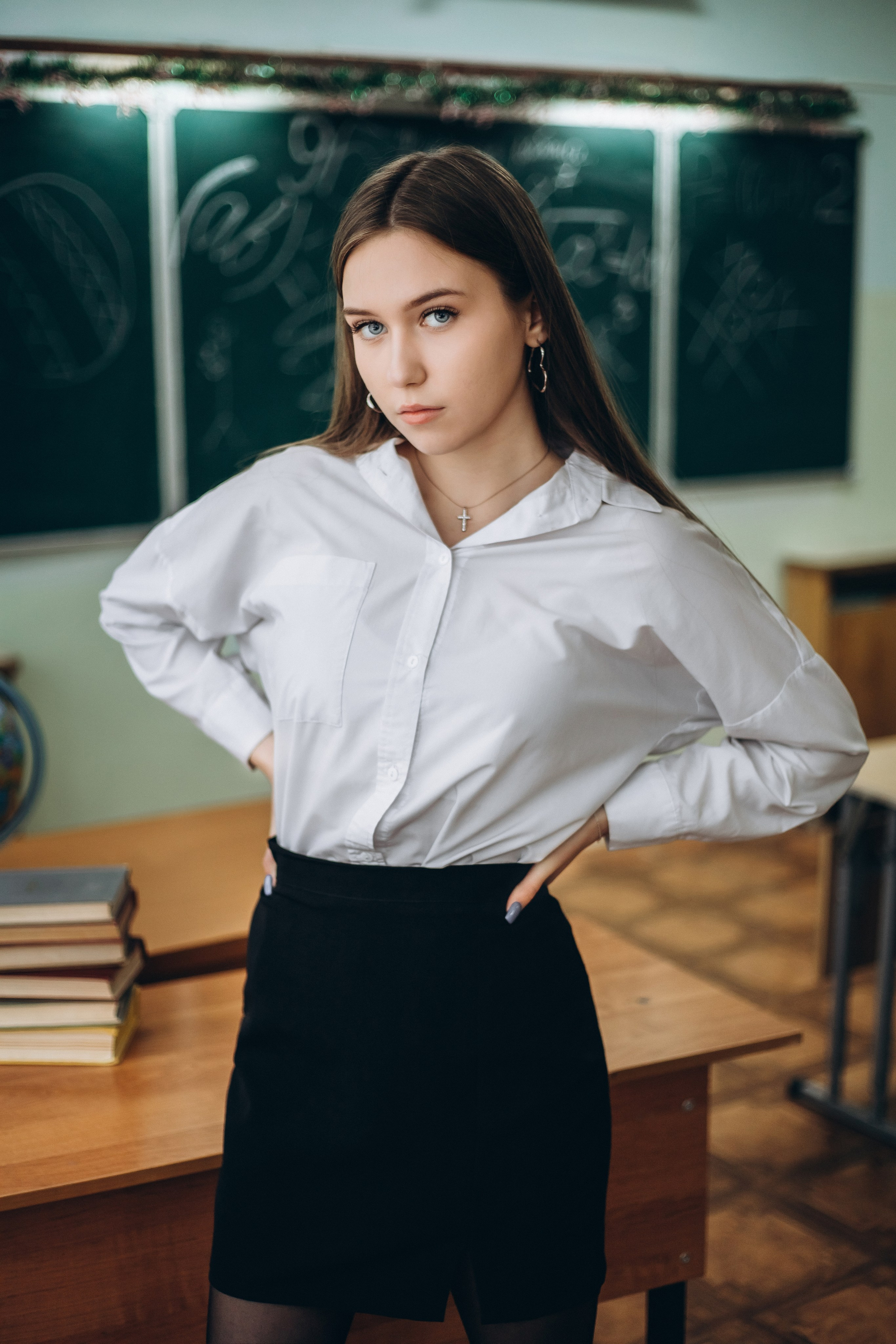 Выпускной класс на альбомы в школе. Портретный и семейный фотограф в Саратове Елена Шустова