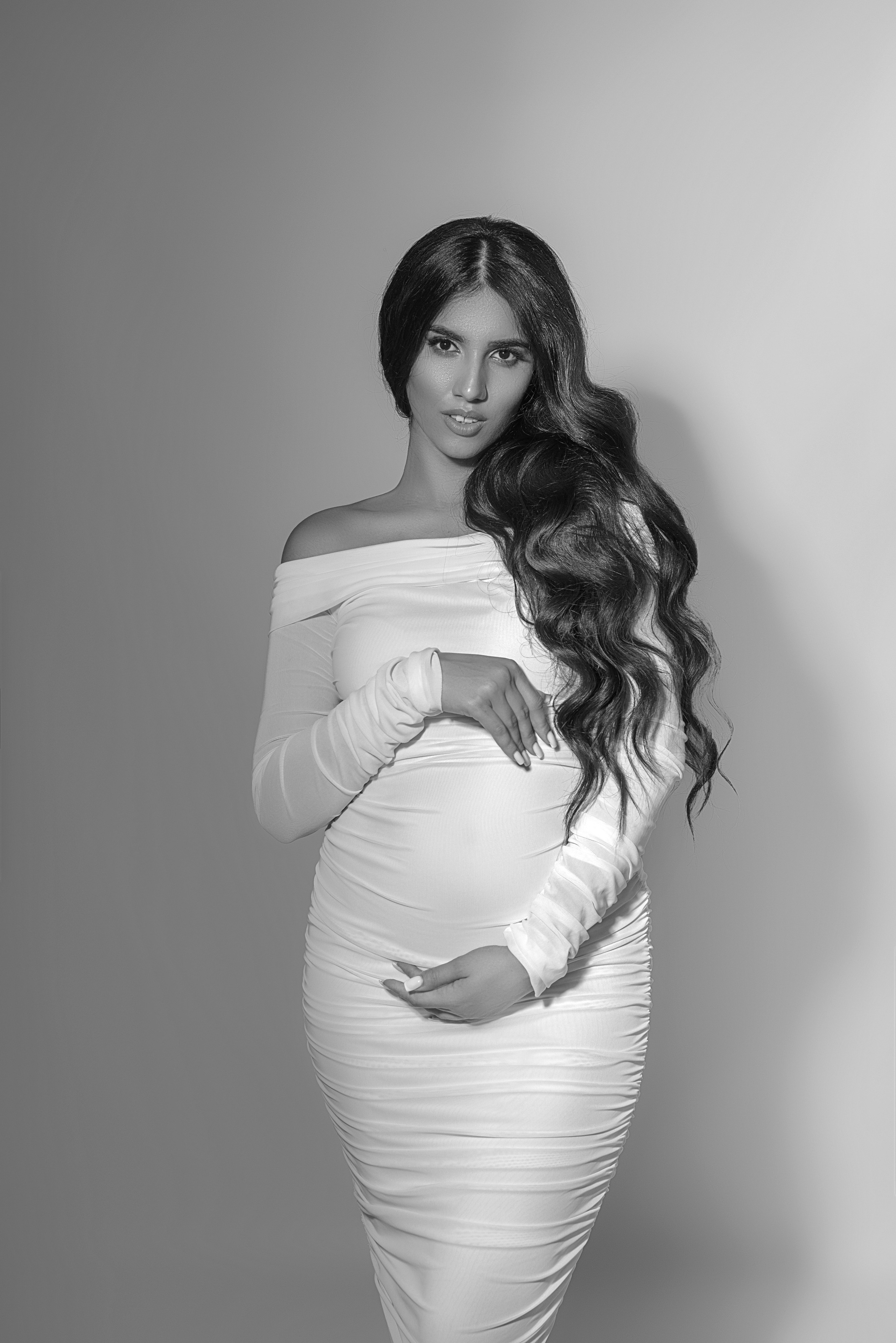 Стильная фотосессия беременности. Фотограф беременности и новорожденных в Рязани