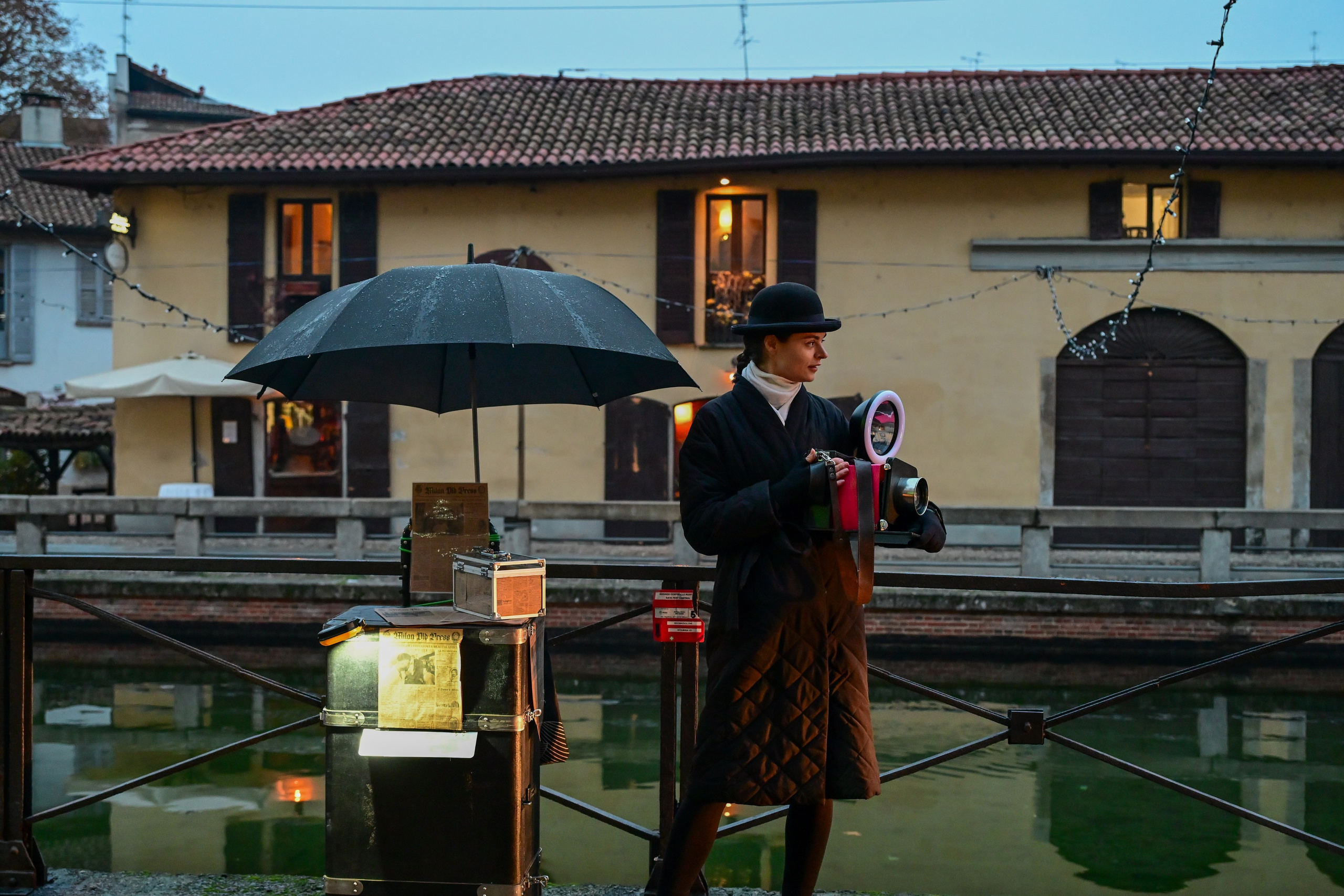 Milano: Navigli, City, Trams. Фотограф Минск