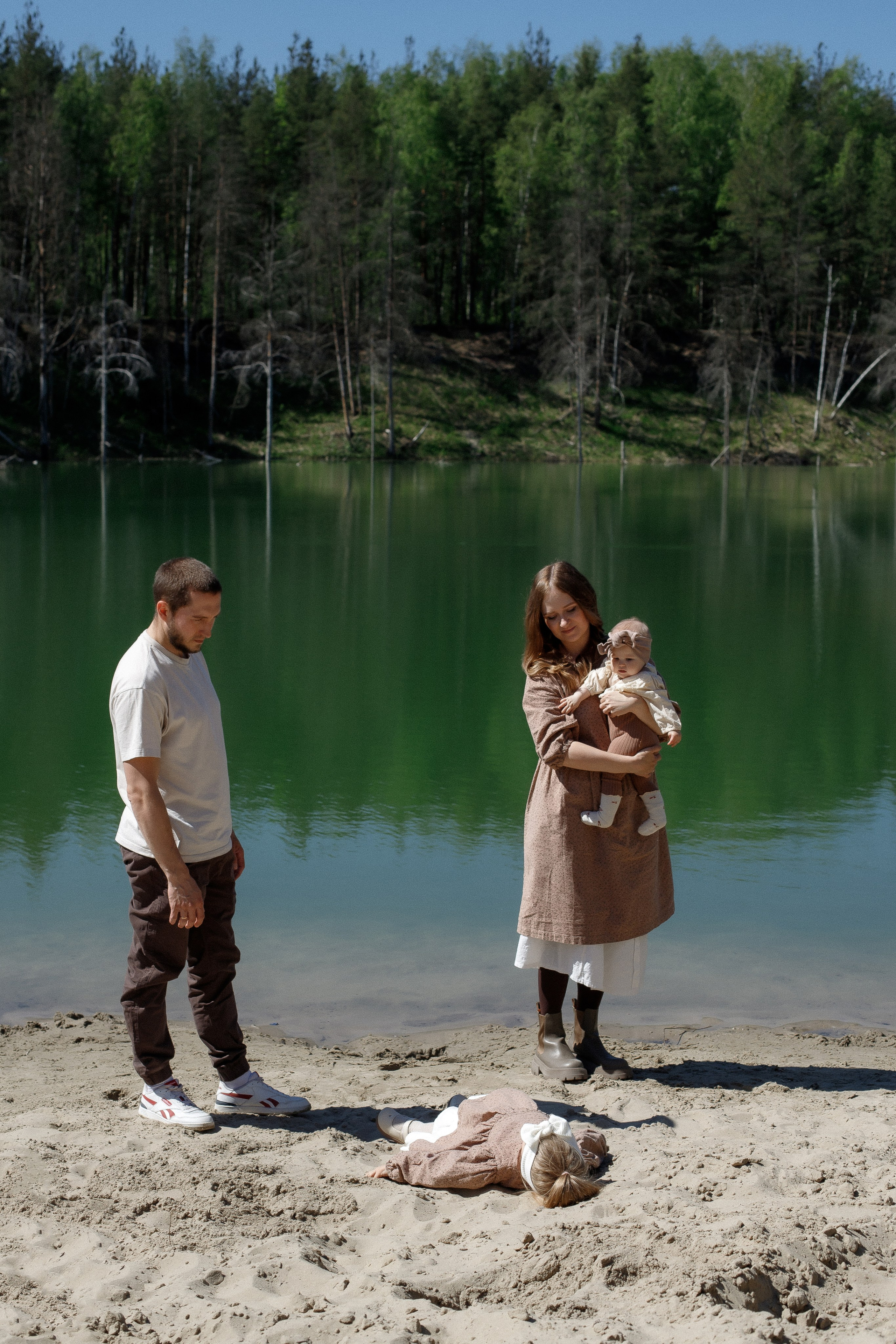 Семейная съемка на карьере. Фотограф Карпачан Анастасия