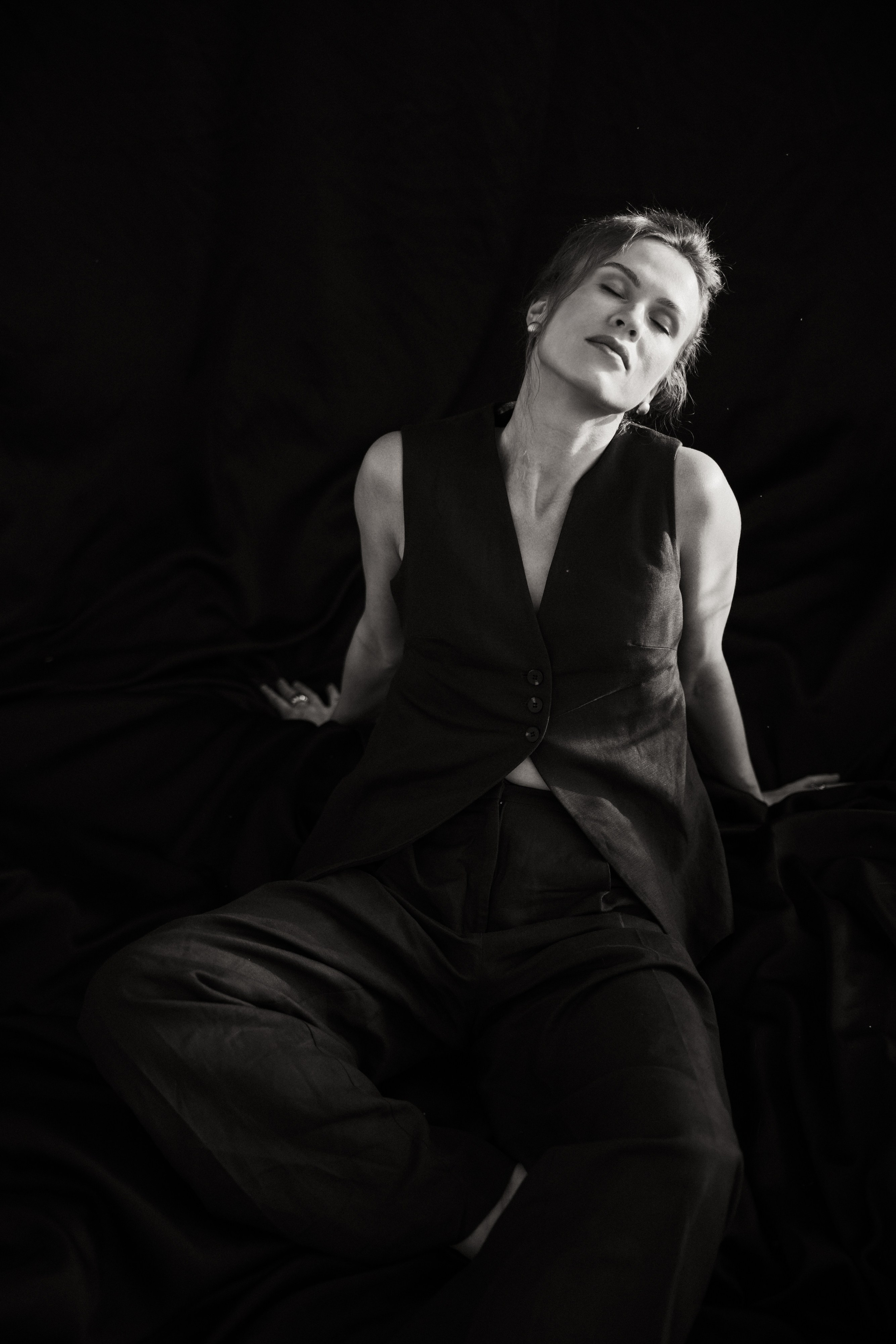 Фэшн съёмка в поле