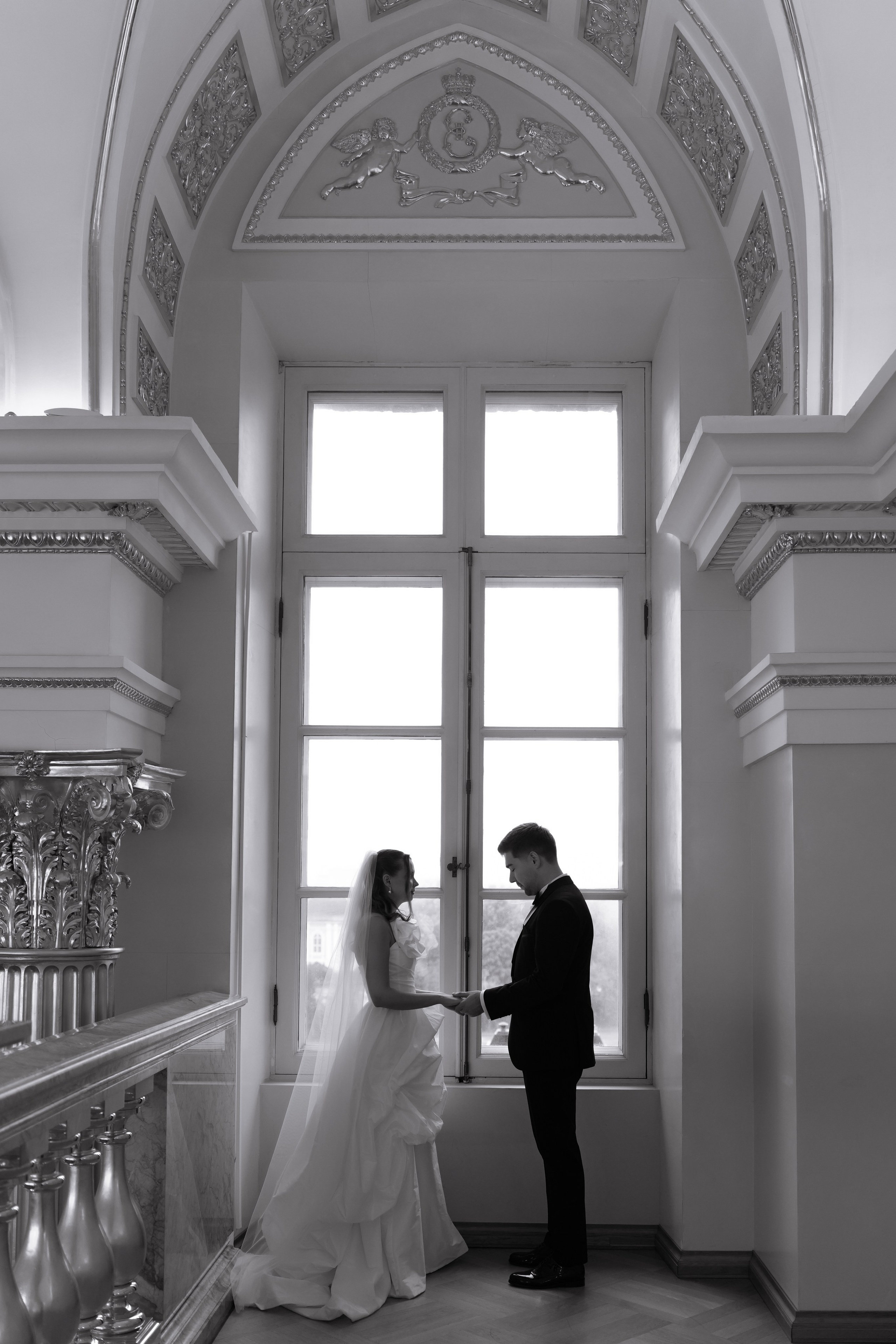 Совместные сборы жениха и невесты в отеле «Marriot Imperial Plaza» и свадебная Фотосессия на территории «Царицыно»