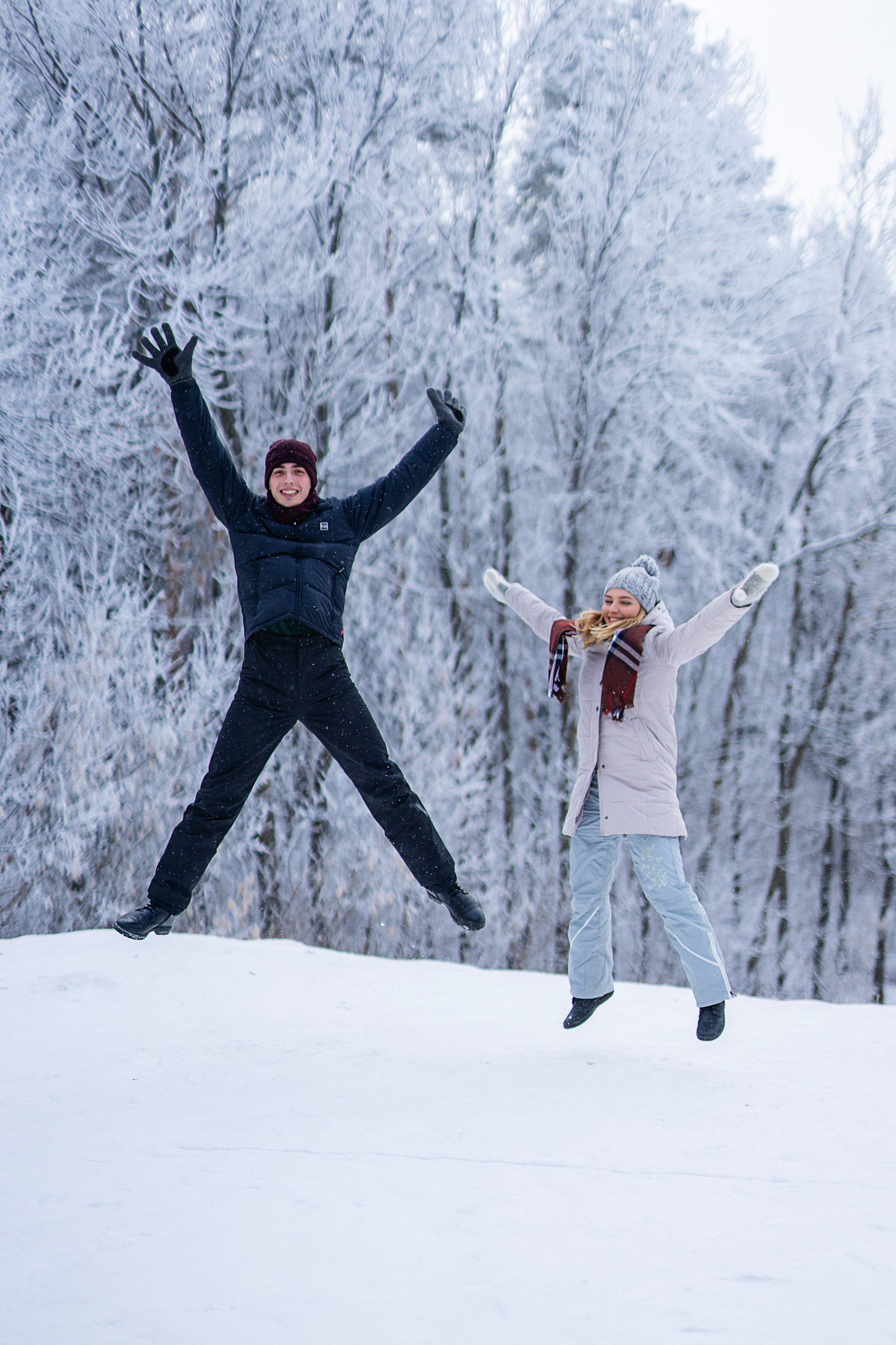Толя и Поля — зимняя прогулка. Свадебный и семейный фотограф Марина Лежнева, г. Уфа