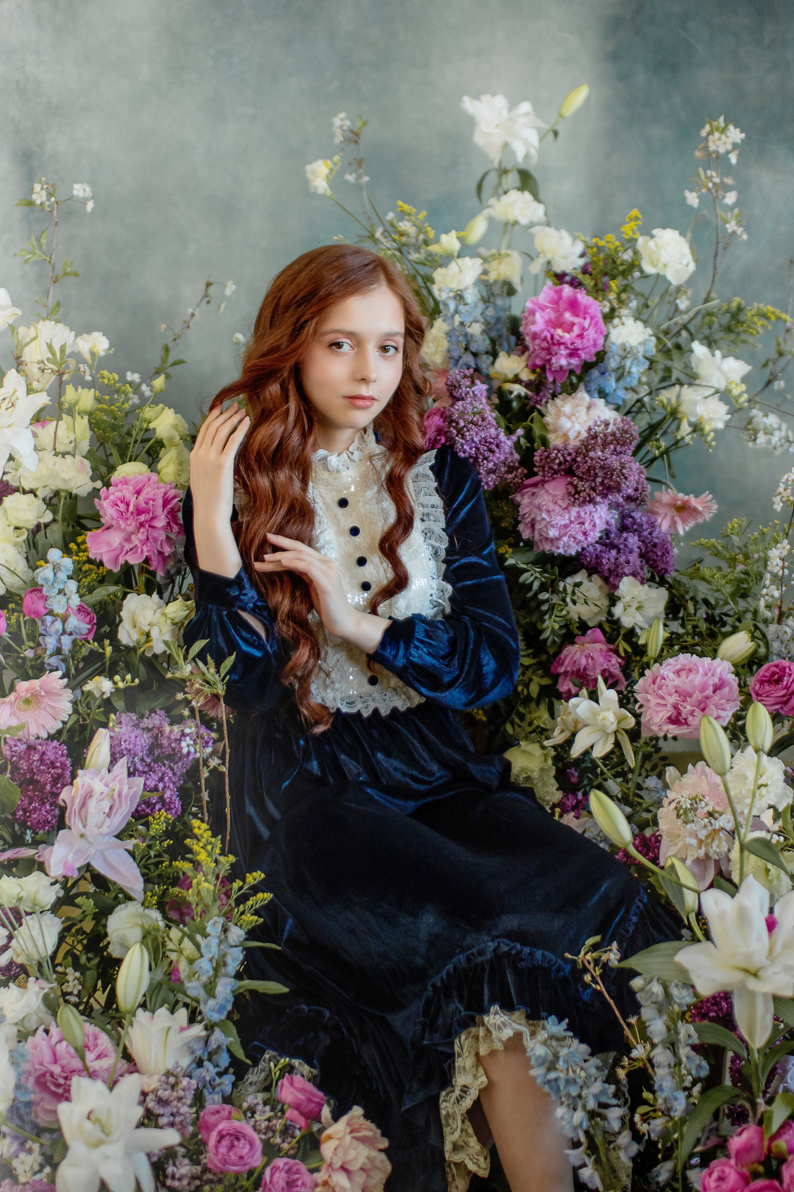 Девушка в цветах