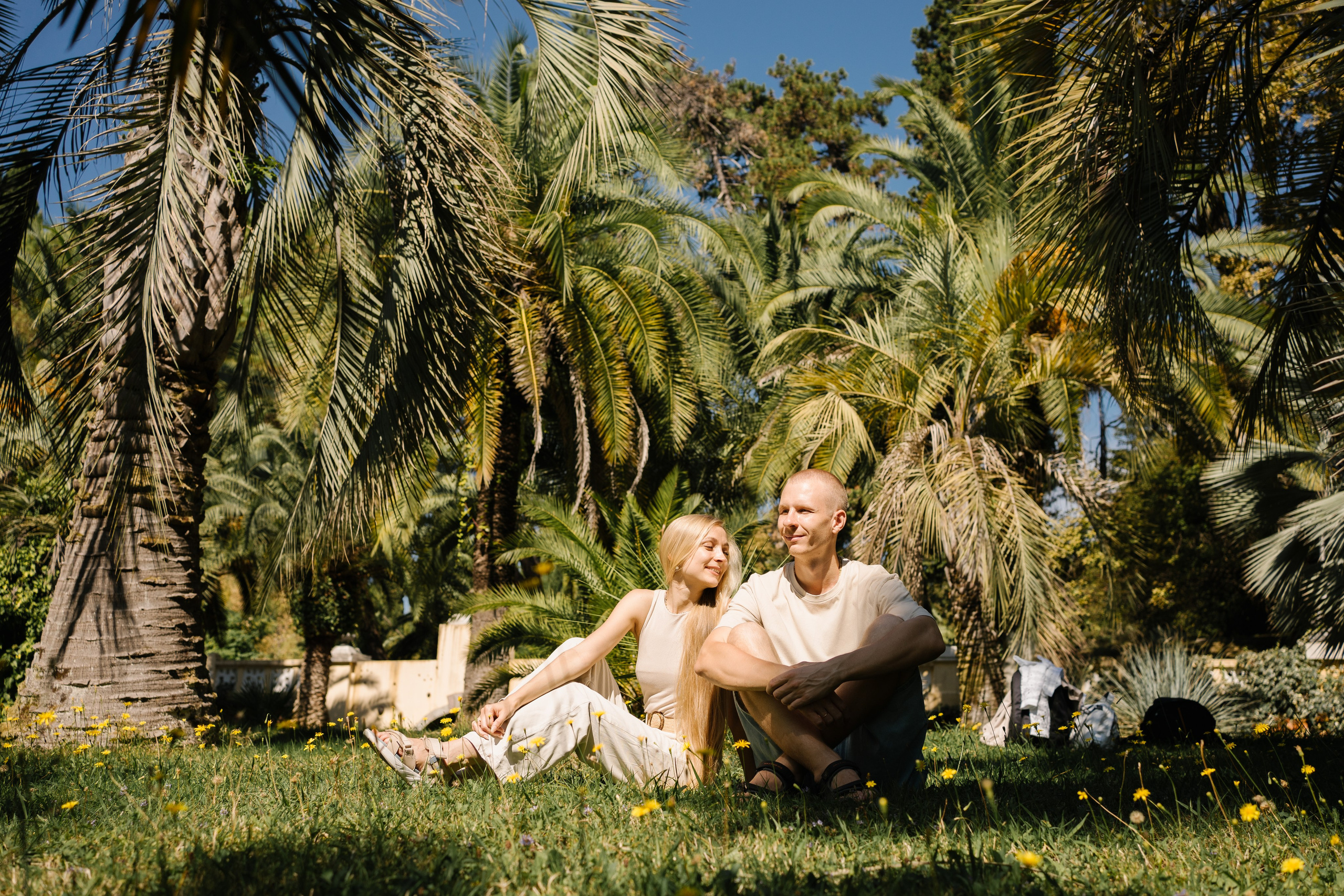 Фотосессия в дендрарии. Фотограф в Сочи Тиунова Маргарита и Тиунов Евгений