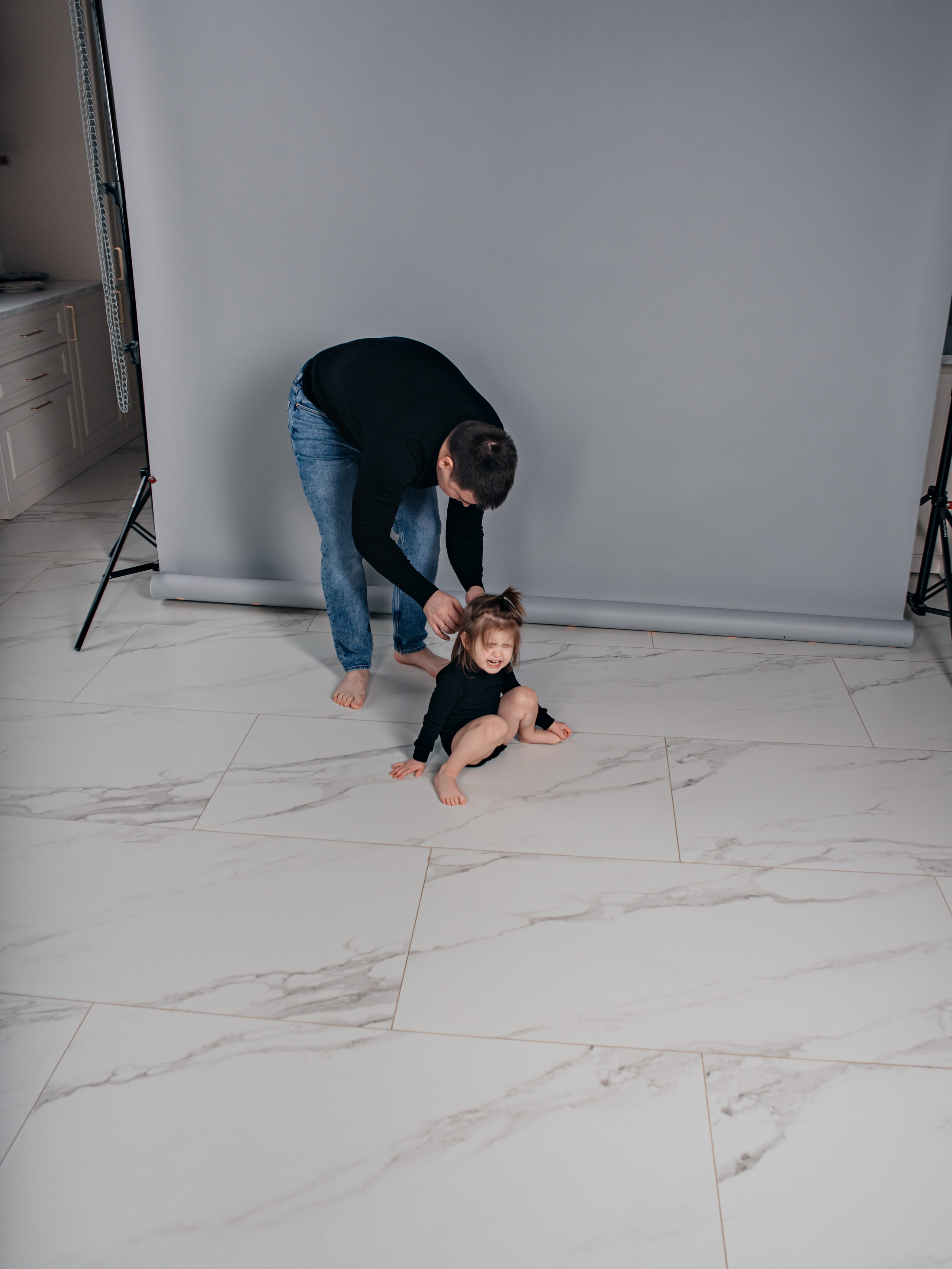 Семейная фотосессия в студии. Фотограф Москва