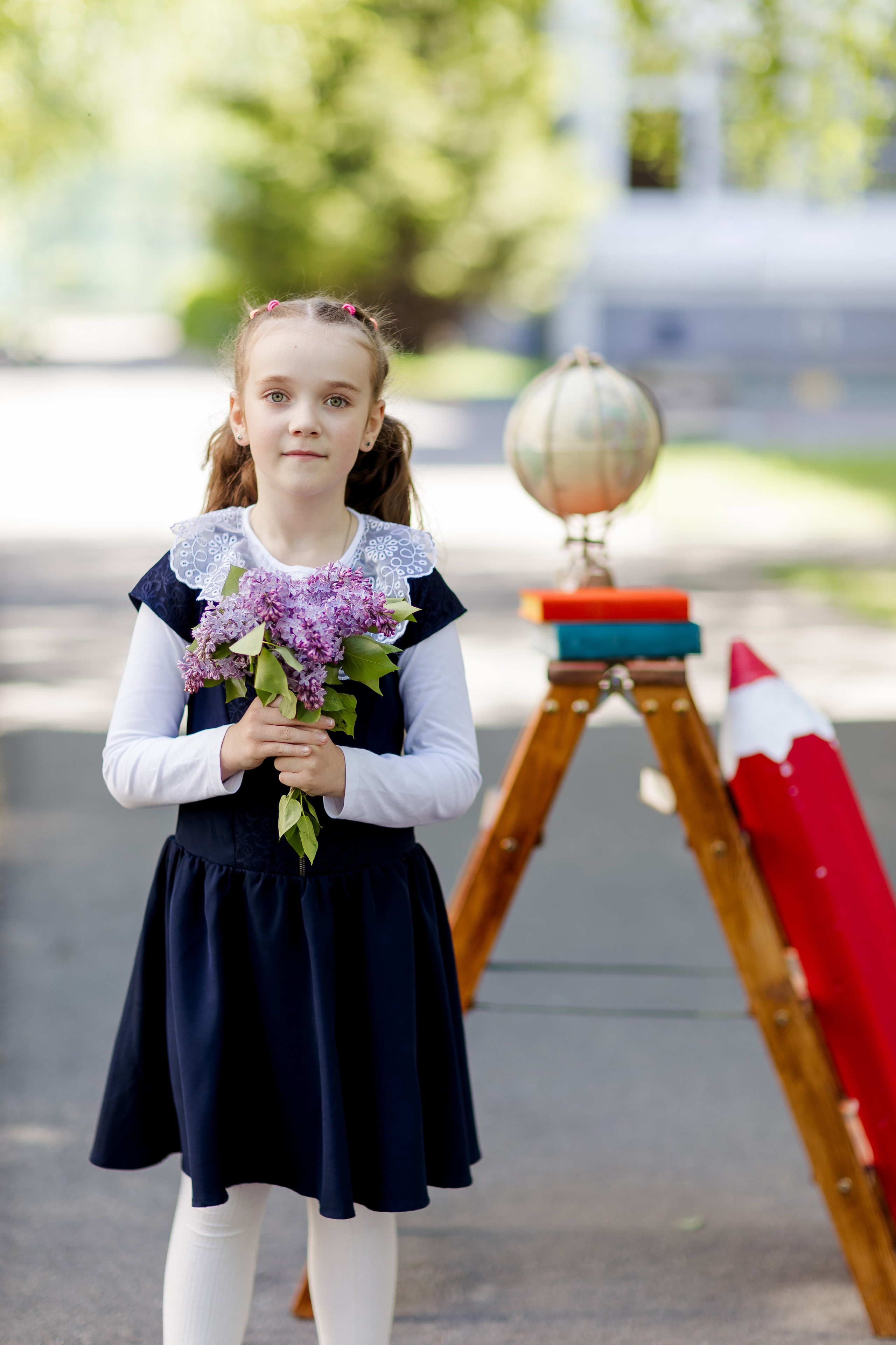 Весенняя съемка в начальной школе для первоклашек. Выпускные альбомы в Зеленограде и Москве