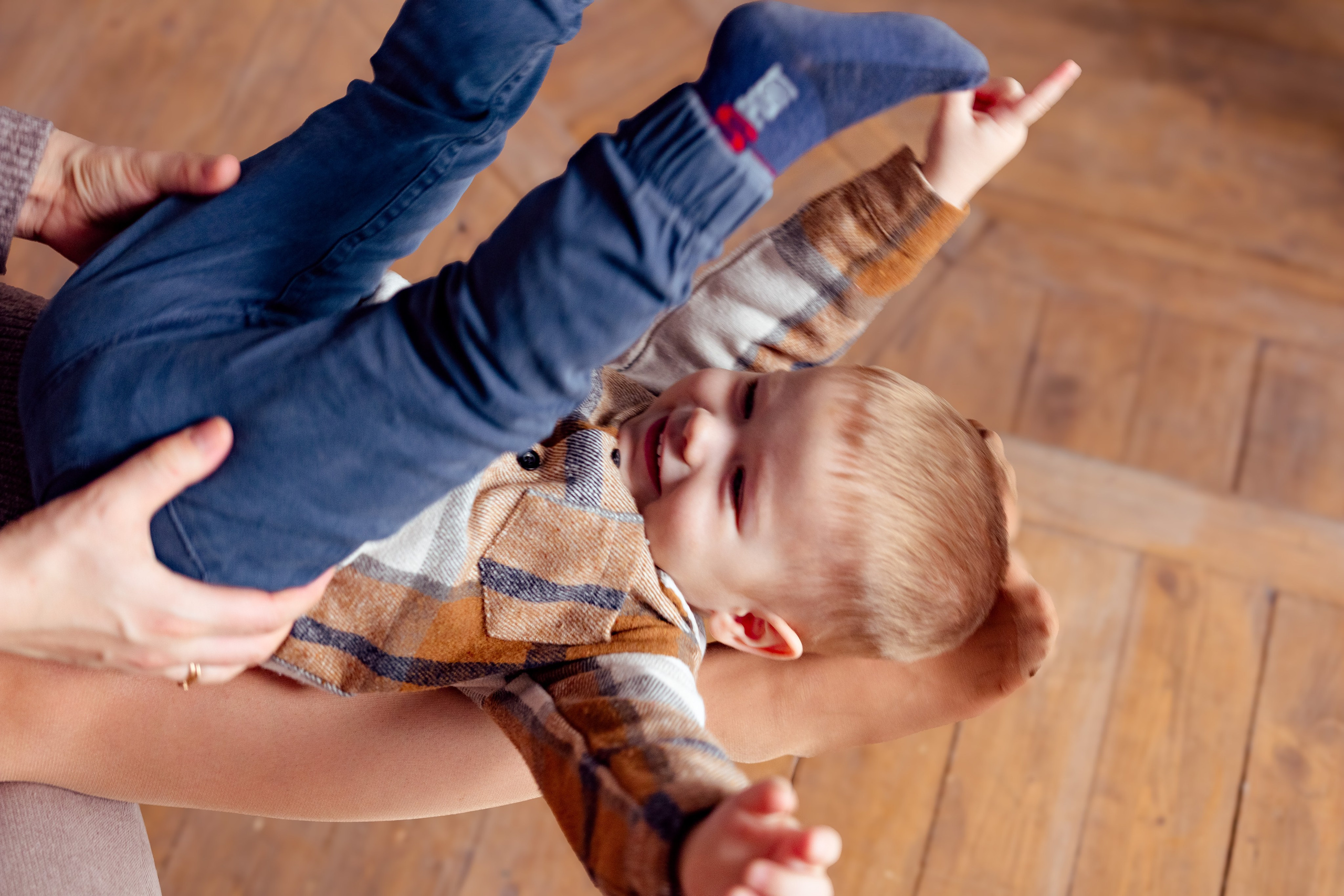 Семейная новогодняя фотосессия в студии Минска