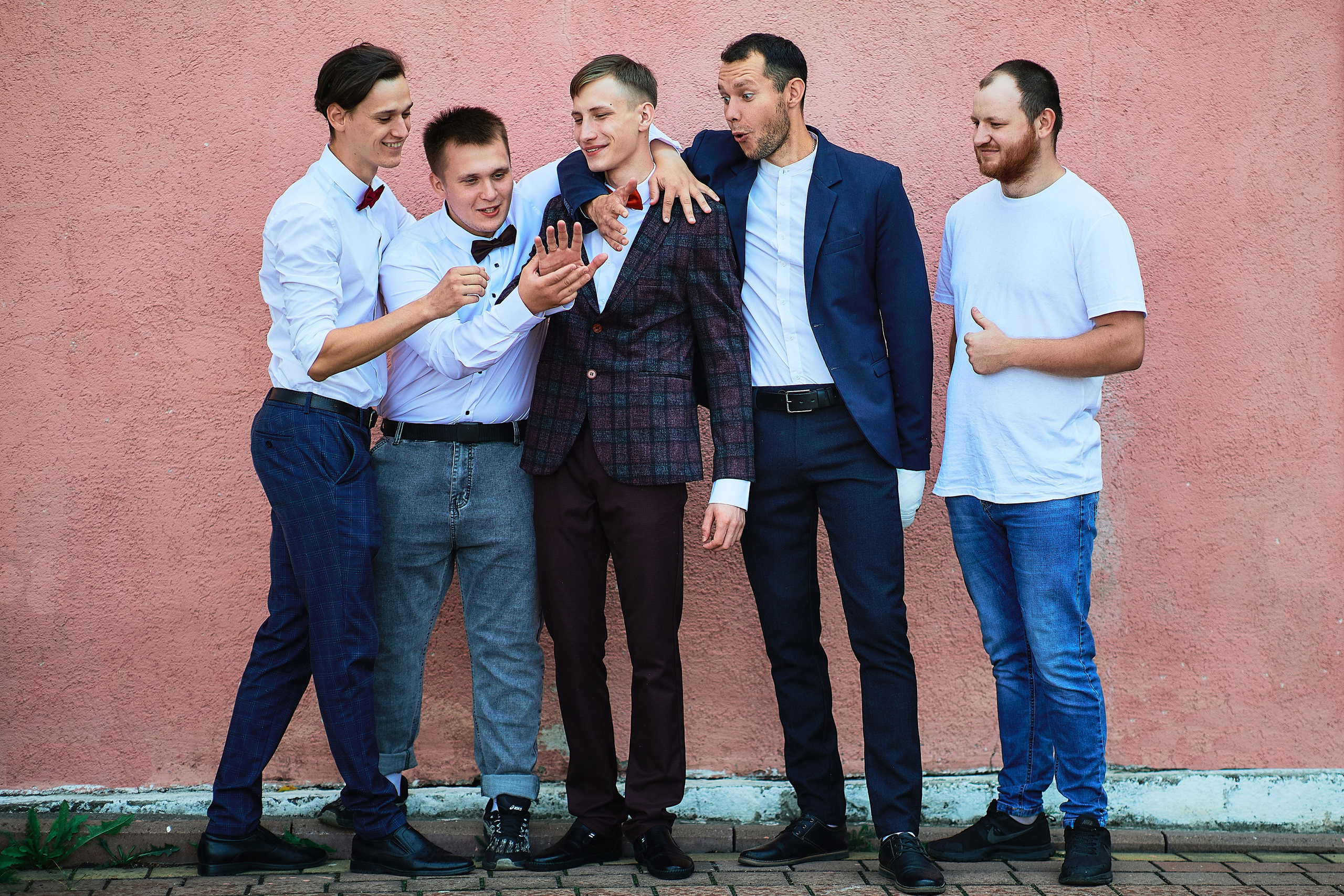 фотография с друзьями жениха