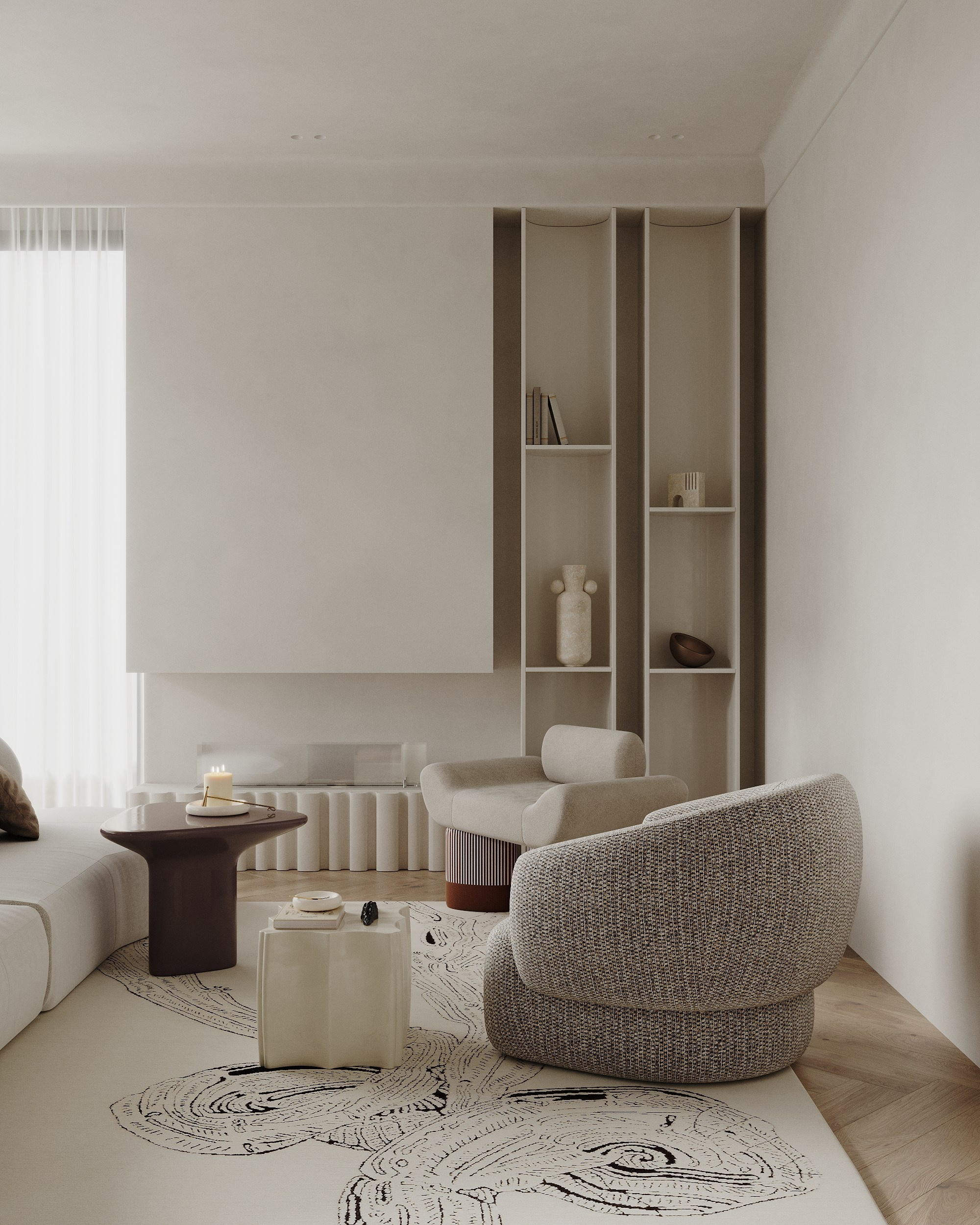 Кухня-гостиная. 3d визуализатор Валерия Романова