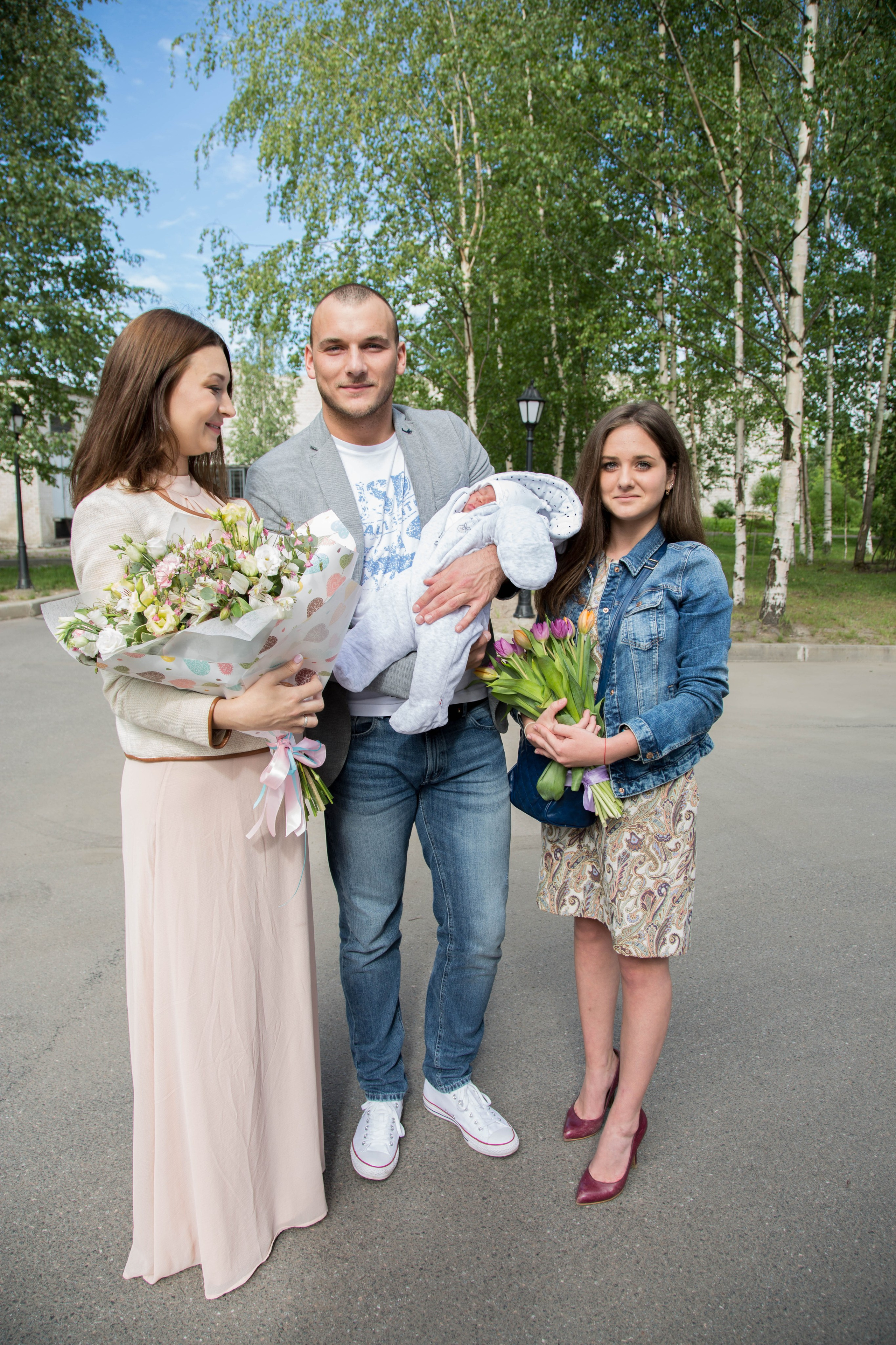 Выписка из роддома. Фотограф новорожденных в Санкт-Петербурге Вишнякова Светлана