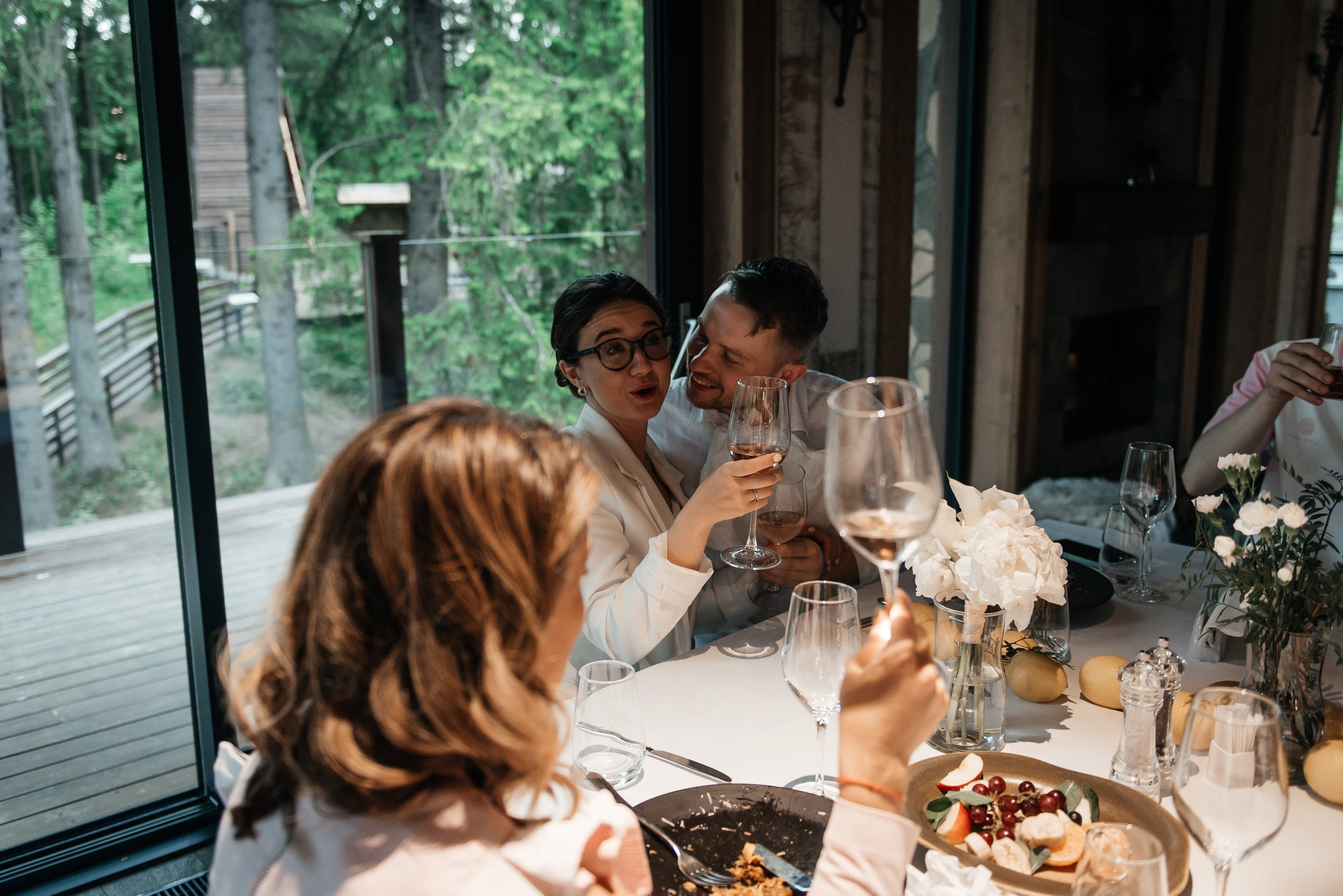 свадебный ужин в ресторане Чаща в Охта парке