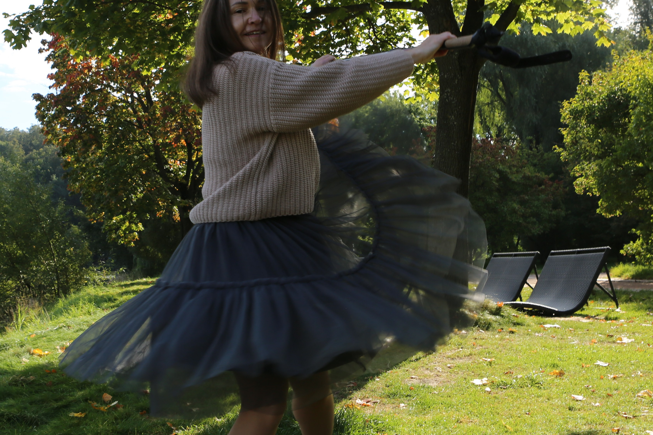 Скандинавская прогулка в Царицынском парке. Фотограф Антонина Гудкова