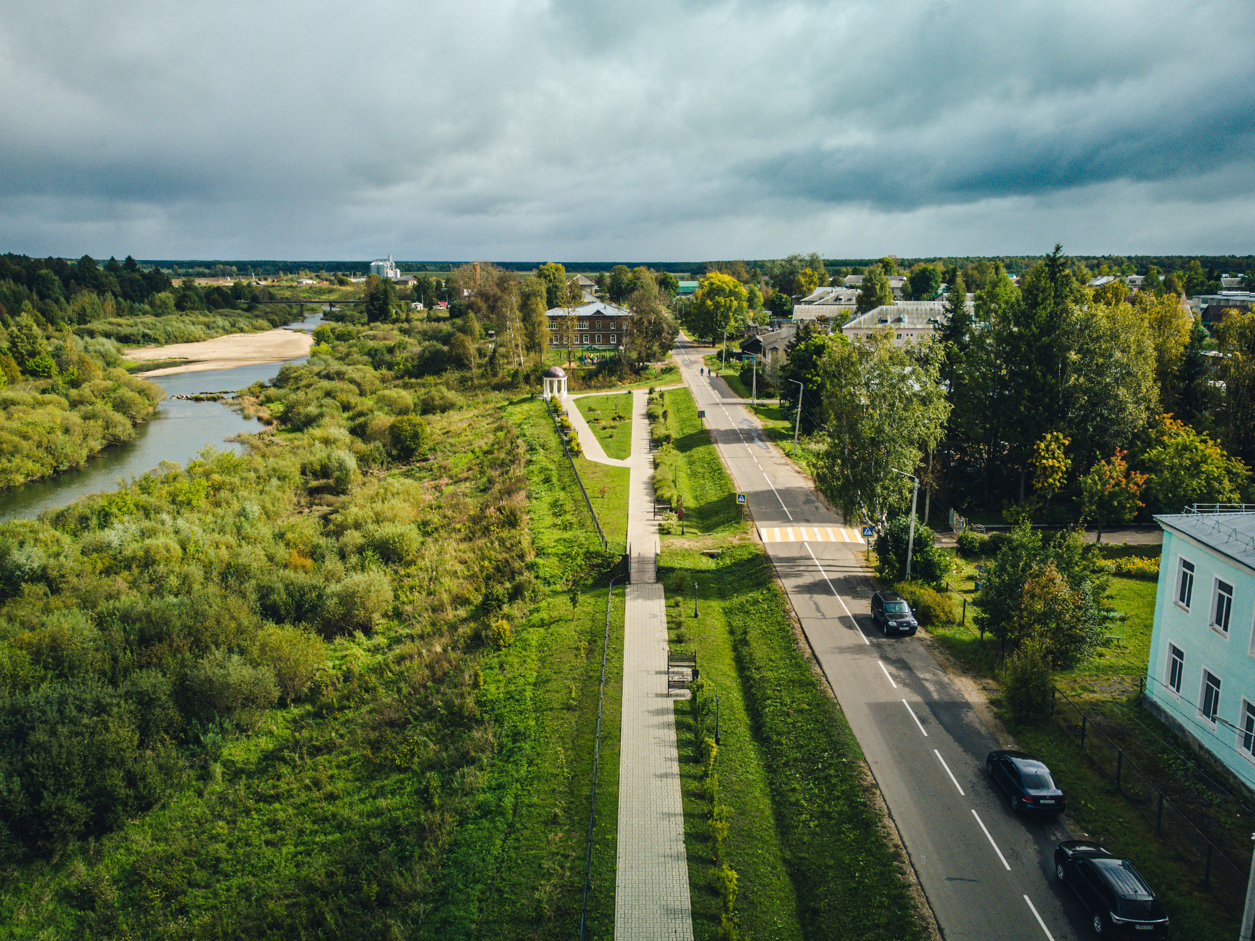 набережная города Любим, Ярославская область