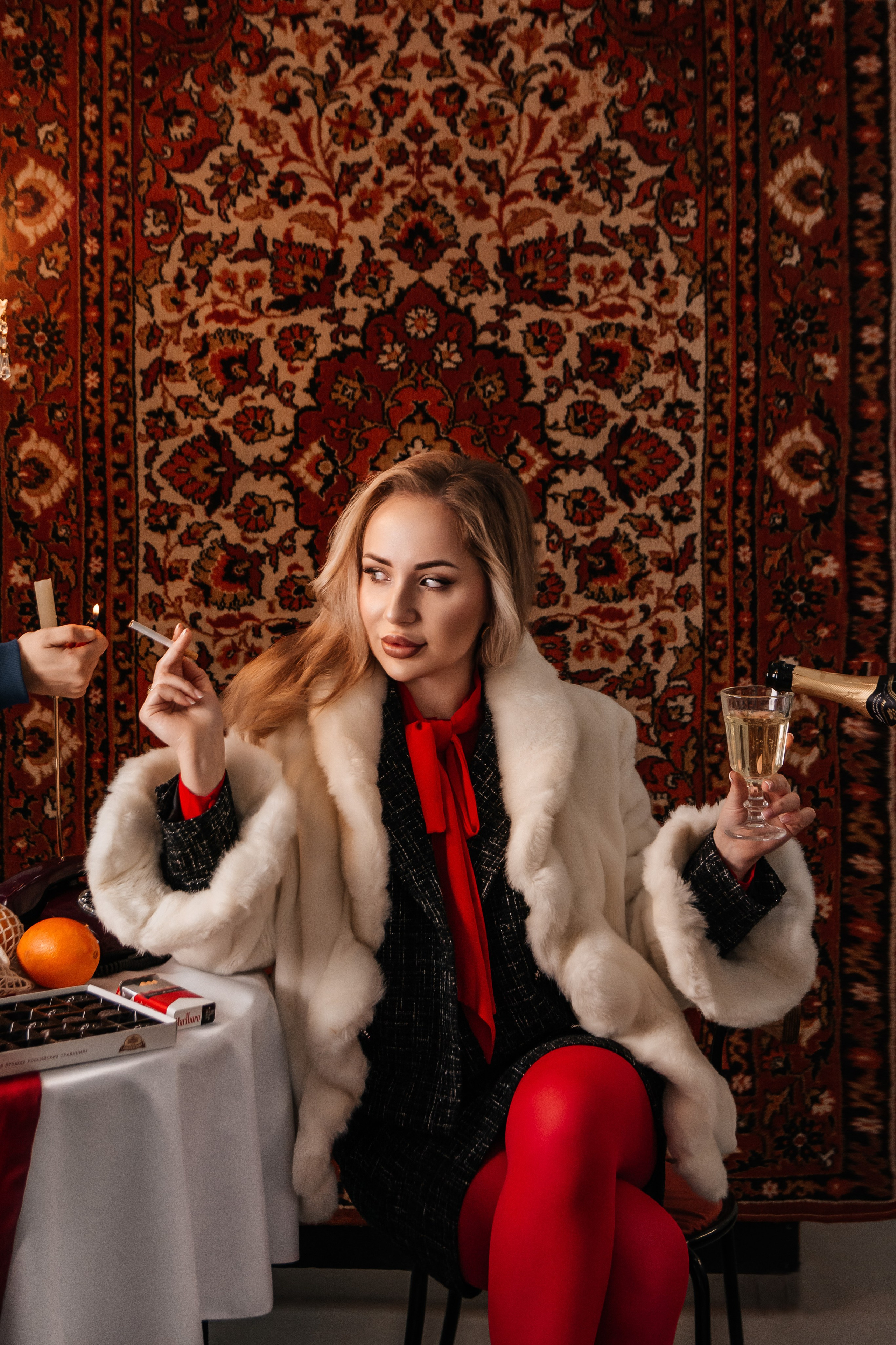 Ретро съемка в стиле «Январская вьюга» или Russian girls. Семейный и детский фотограф Кущ Наташа