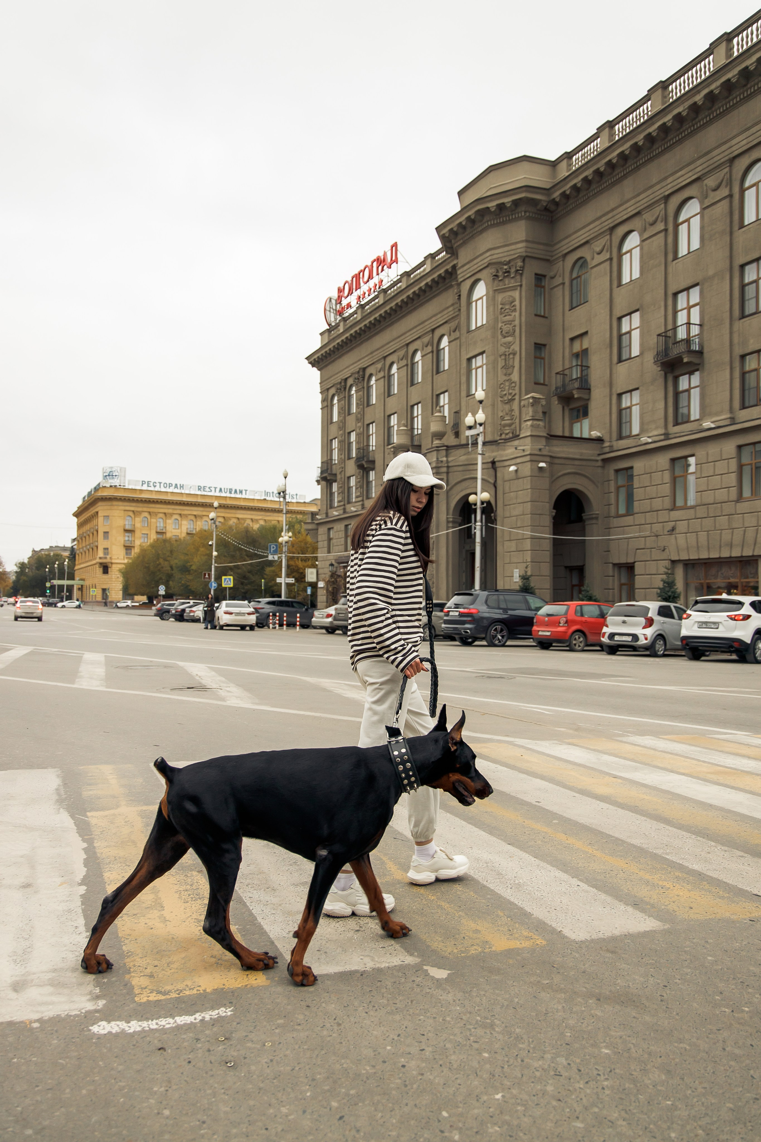 Лера с доберманом. Татьяна Мирзоян