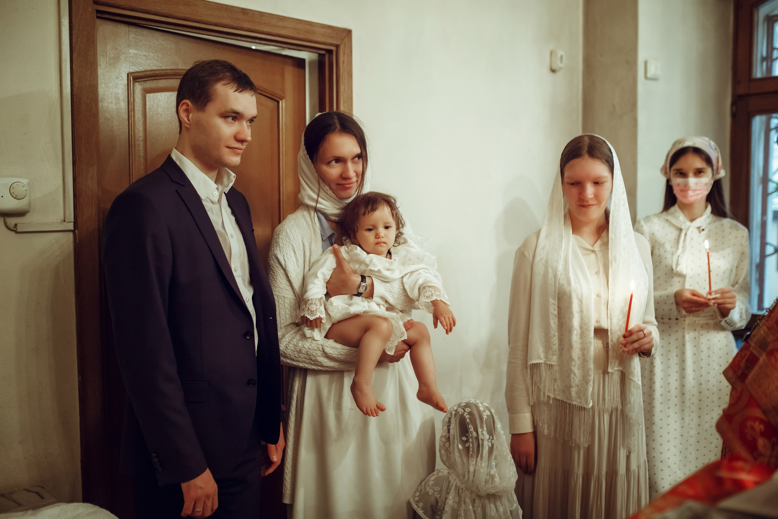 Крещение Даши. Фотограф на Крещение, семейный фотограф в Москве