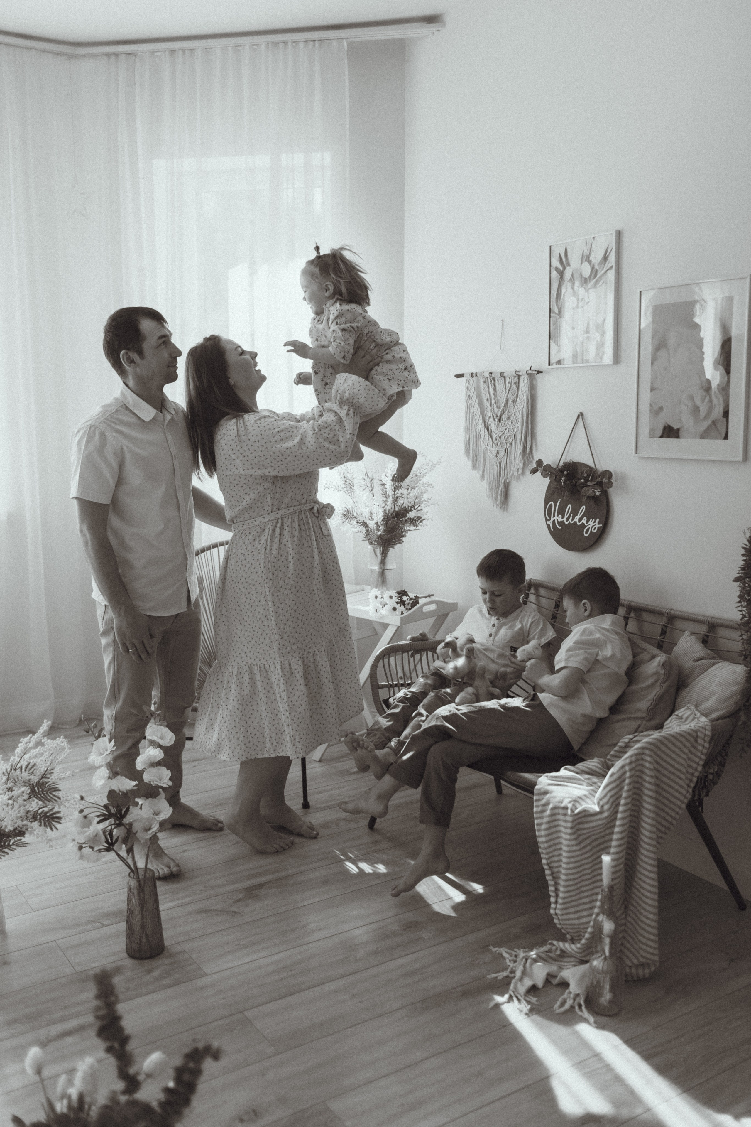 Виктория и Иван с детками. Семейный фотограф в Москве и Московской области Лазутина Валентина