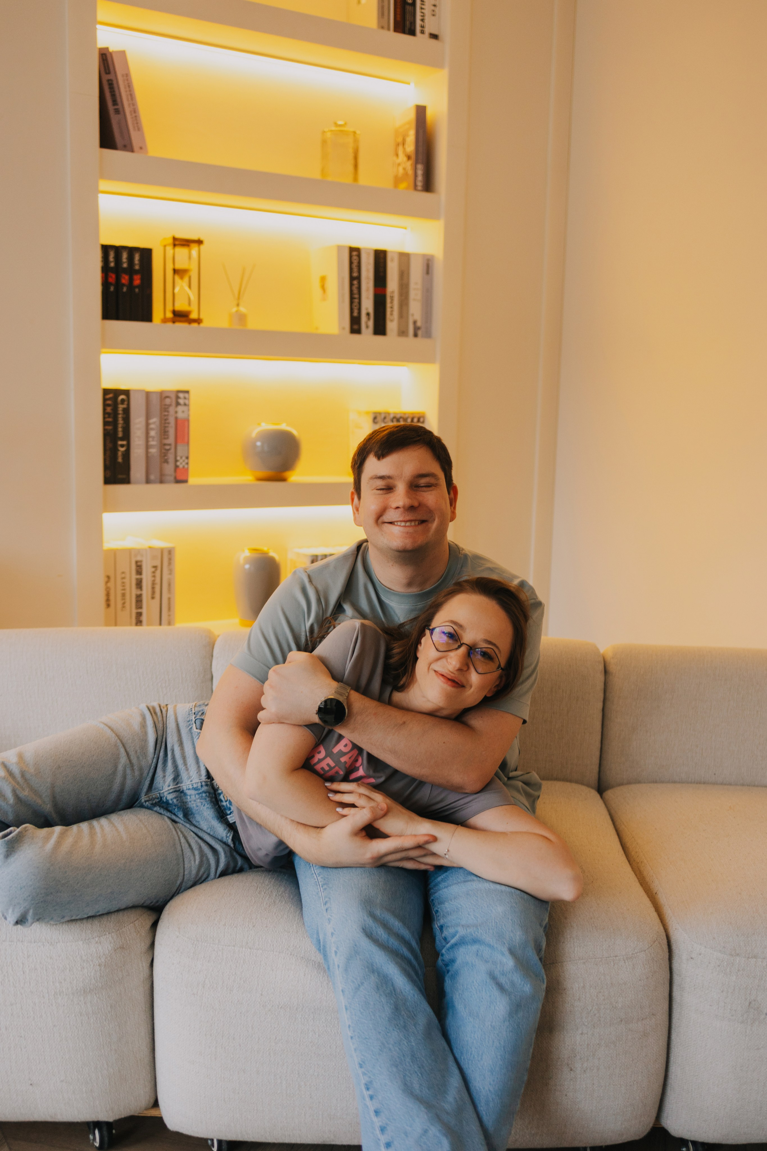 Большая семья. Домашняя фотосессия