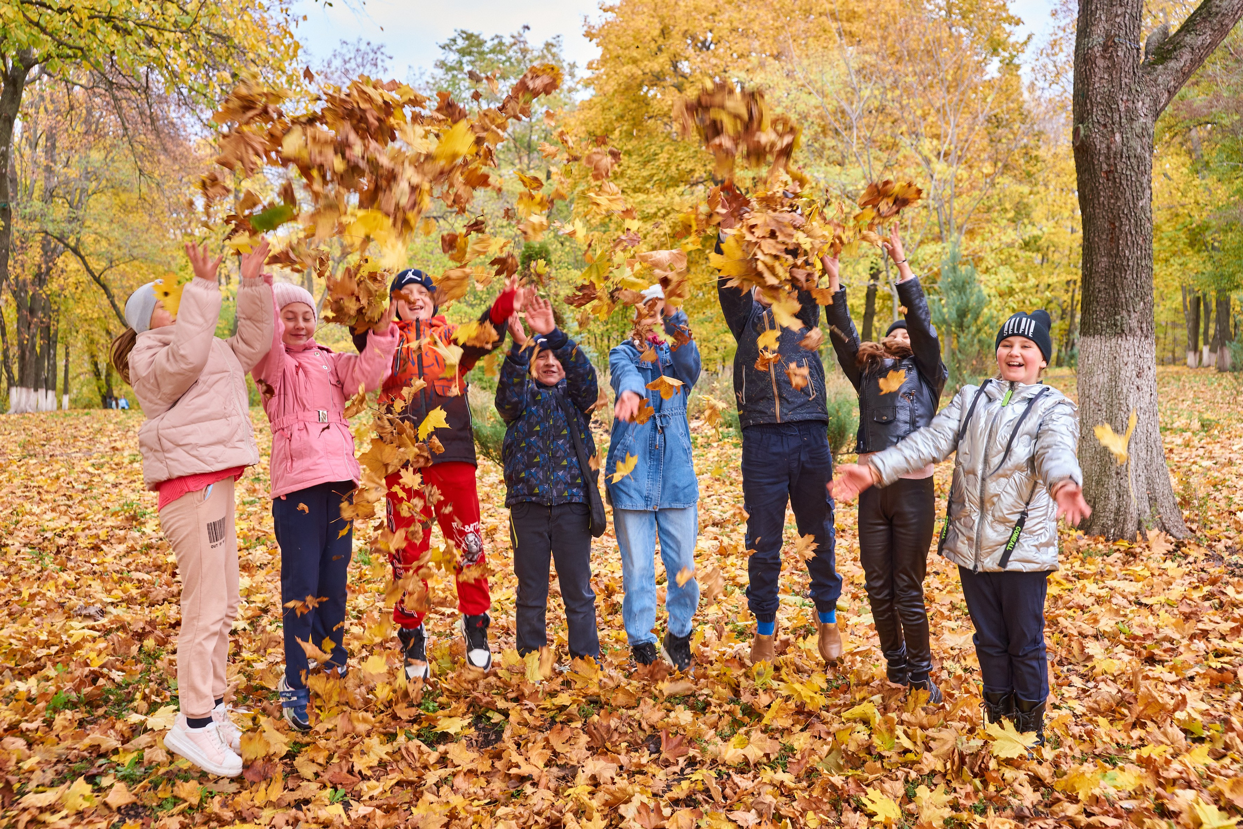Съёмка в парке осенью. 4 класс. Childrenfoto.ru