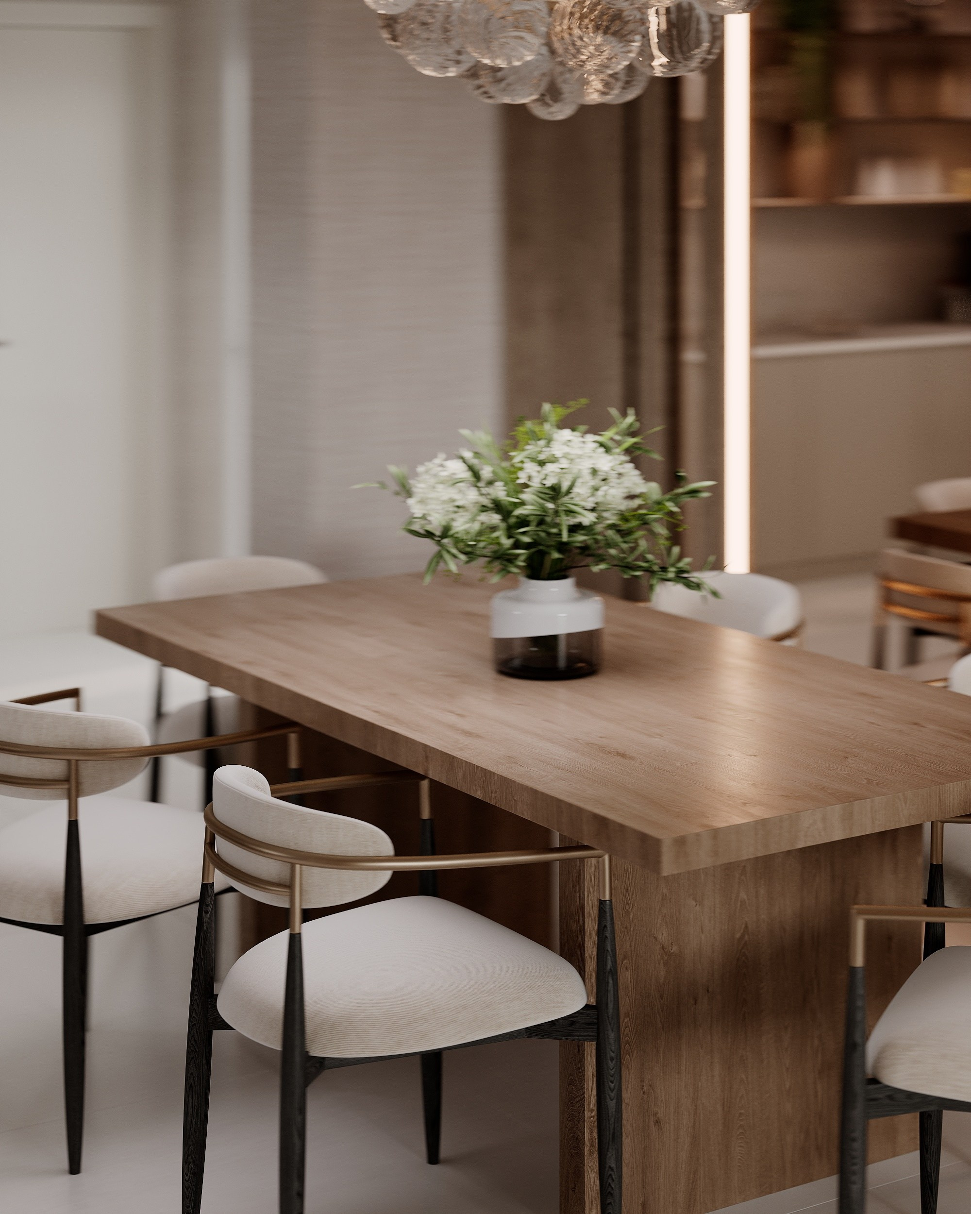 Kitchen/living/Maiami/Florida. Solovets visualization