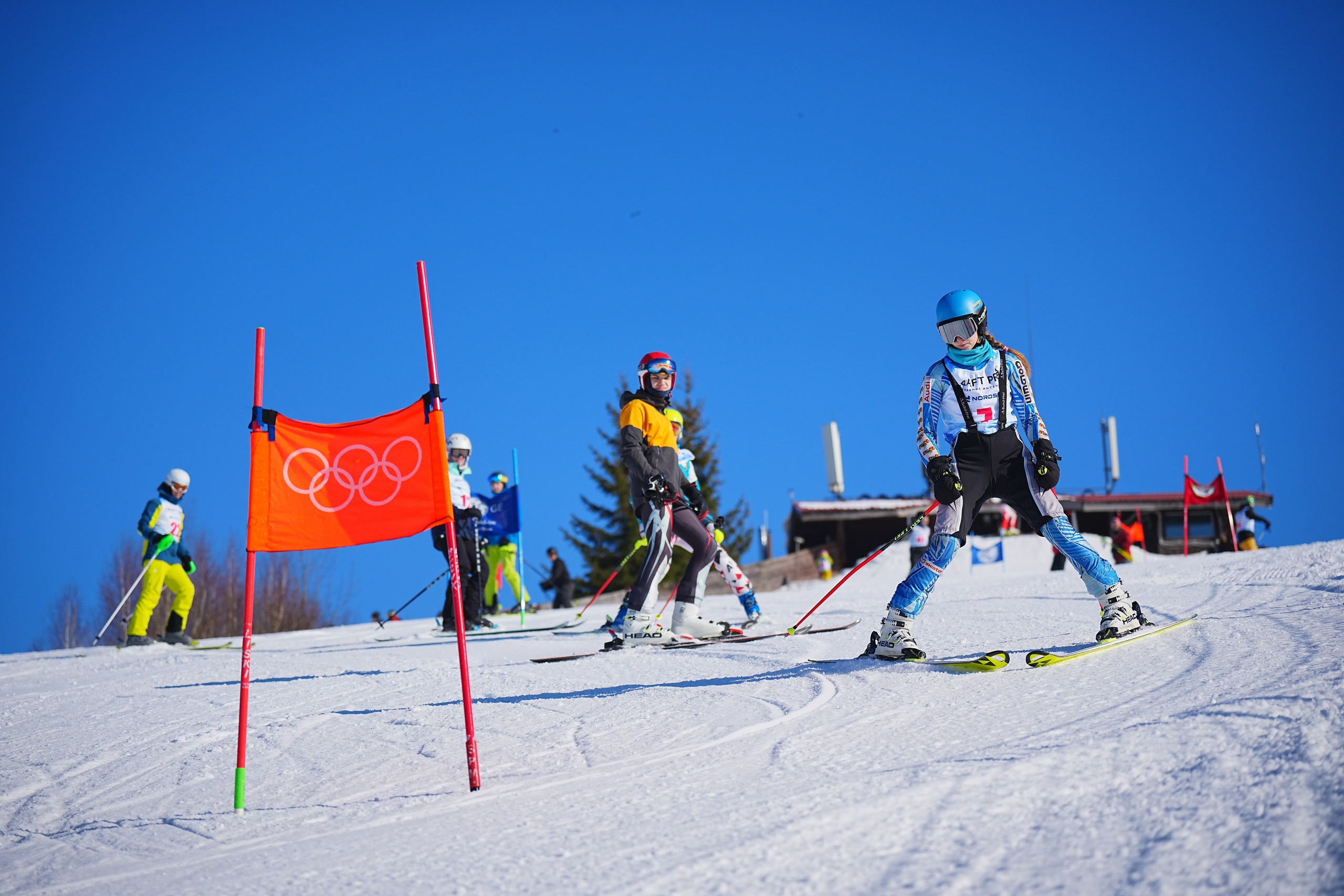 Шуколово. Открытое Первенство МФТИ по горным лыжам. GS, Telemark, 2024. Фотограф Студитский Евгений