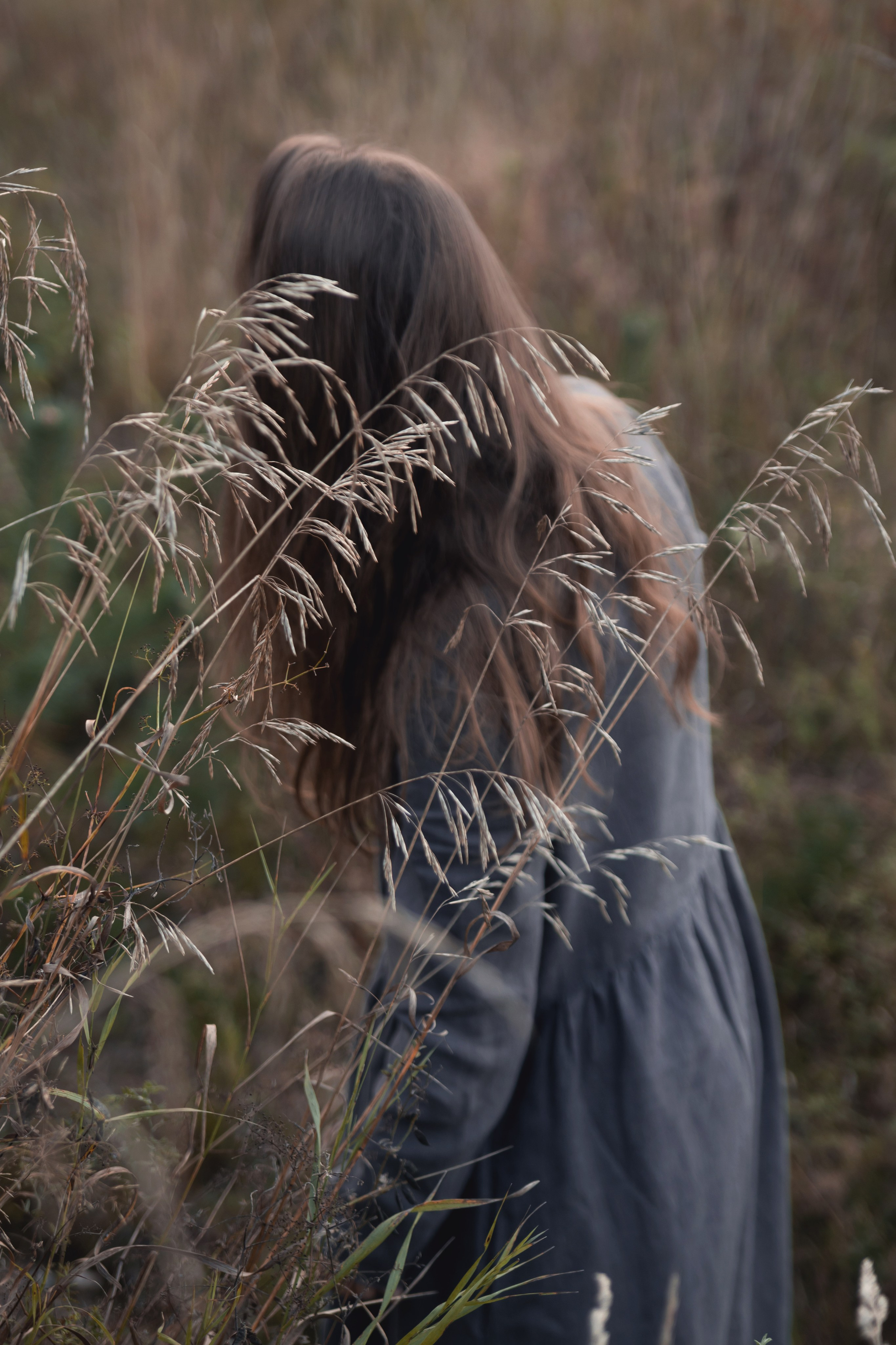 В поле травы. Катя Цвет