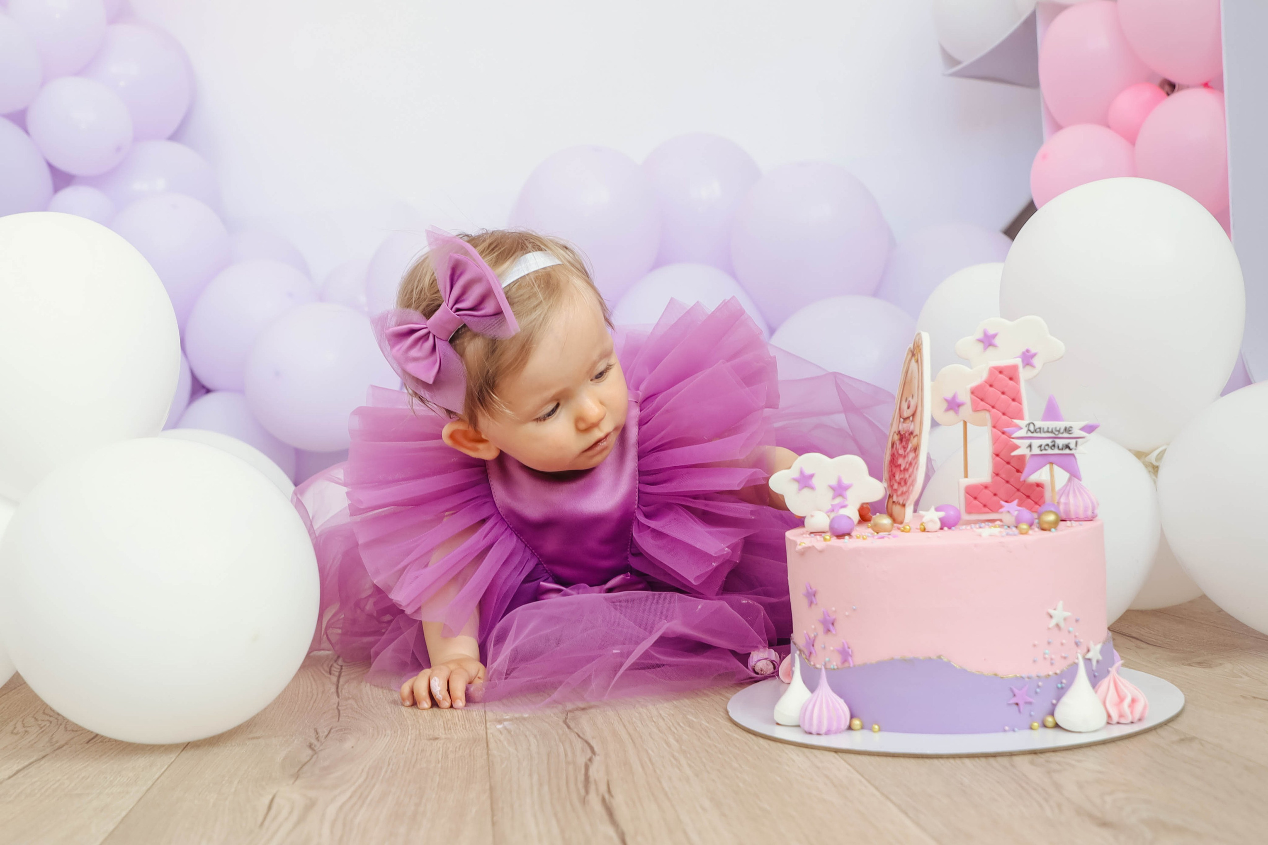 Даша 1 год. Семейный, детский, свадебный фотограф в Москве, Люберцах