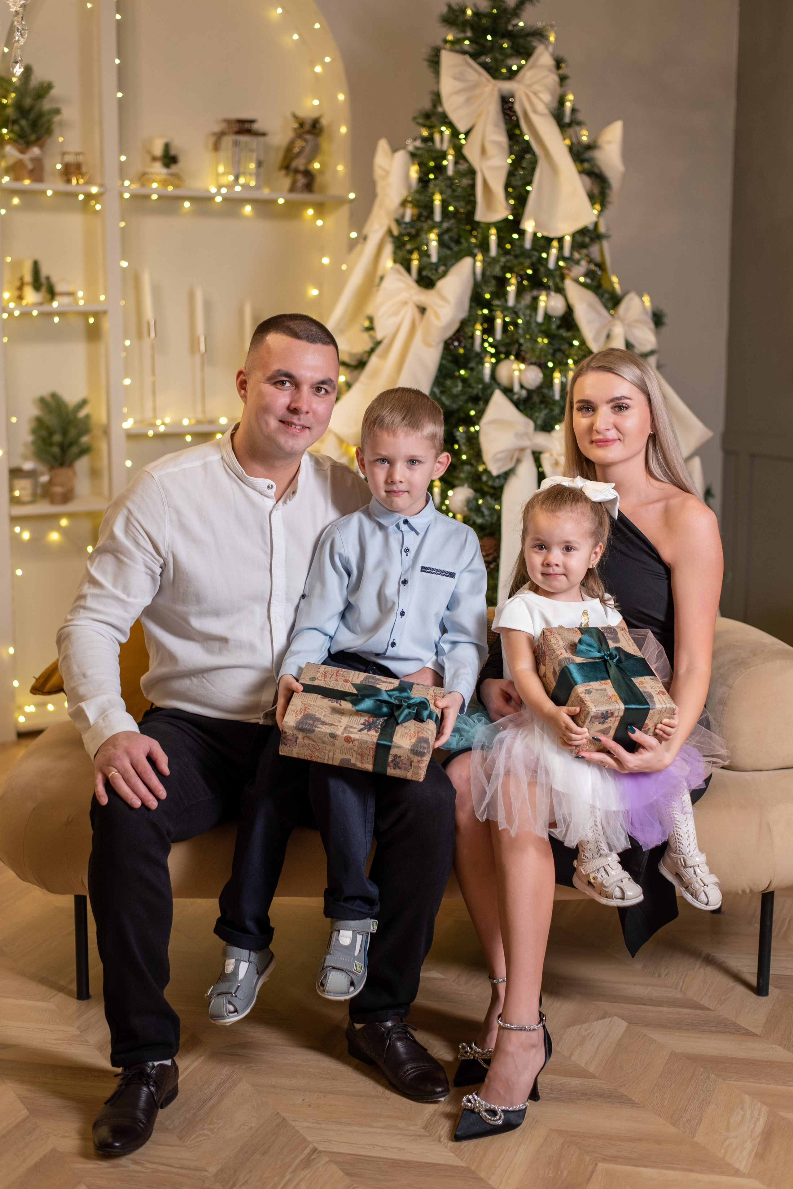 Семейная новогодняя фотосессия