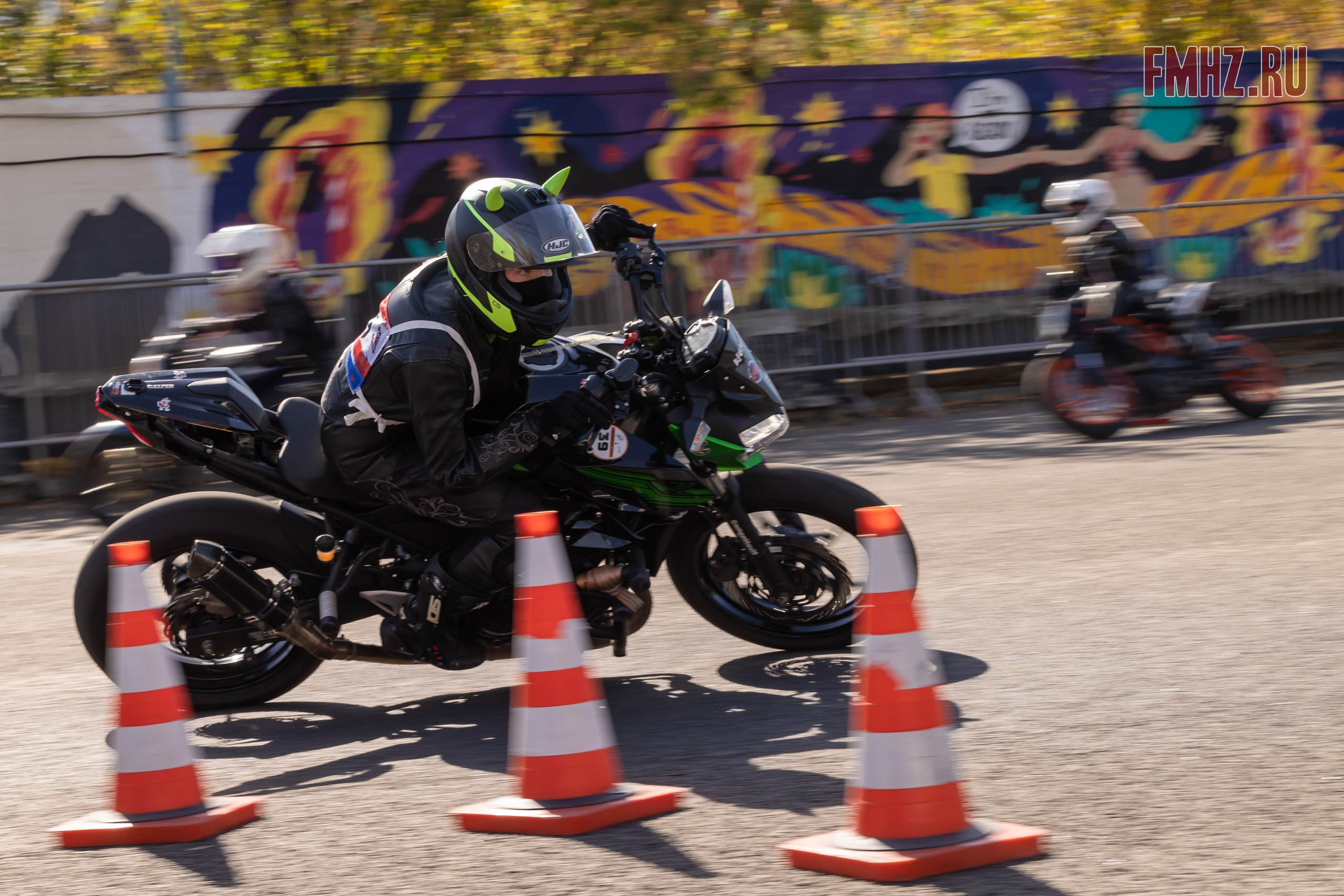 Соревнования по мотоджимхане на площадке Мосгортранс 15.09.2024. Фотограф Владимир Охрименко