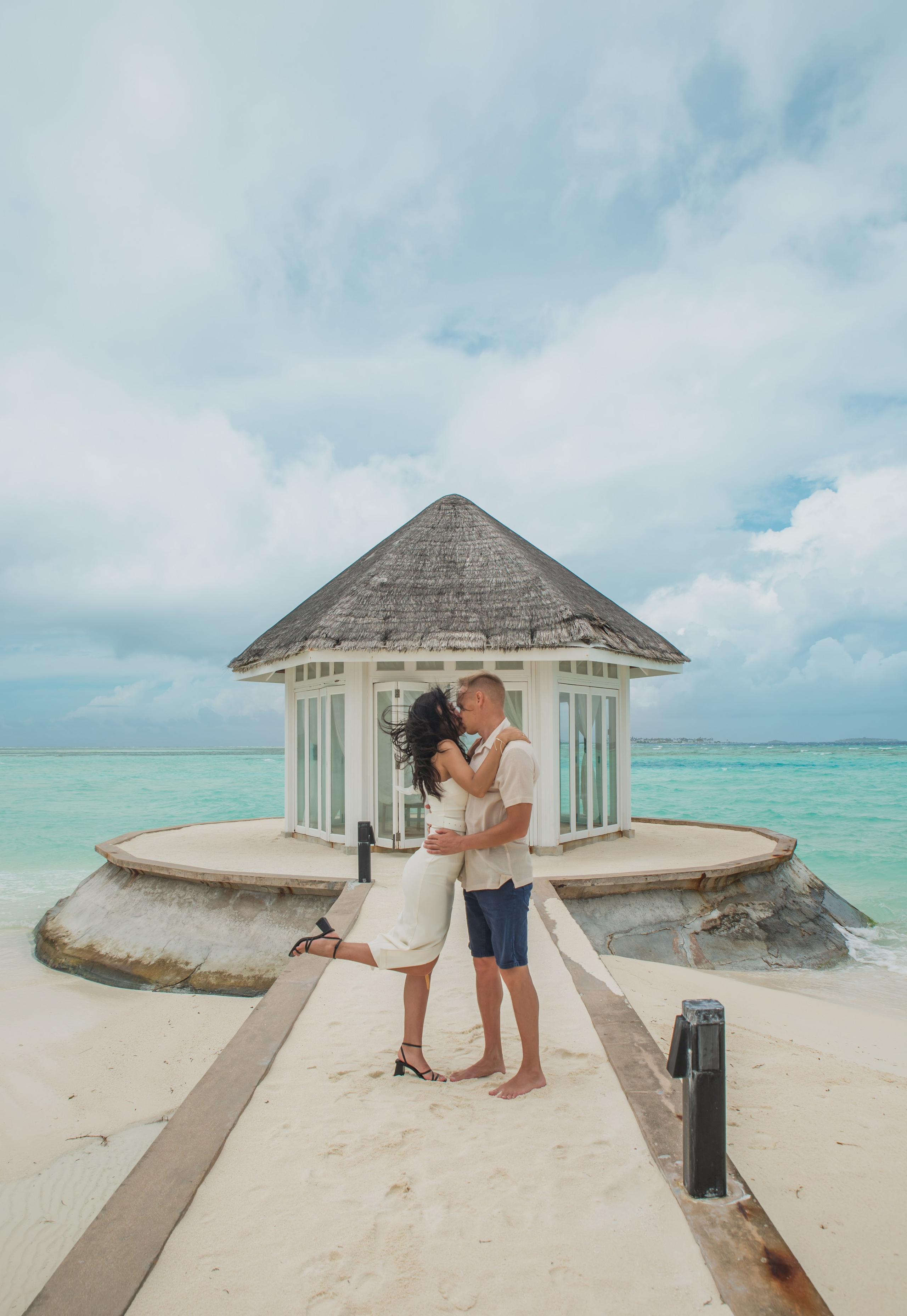 Love story. Photographer in Maldives