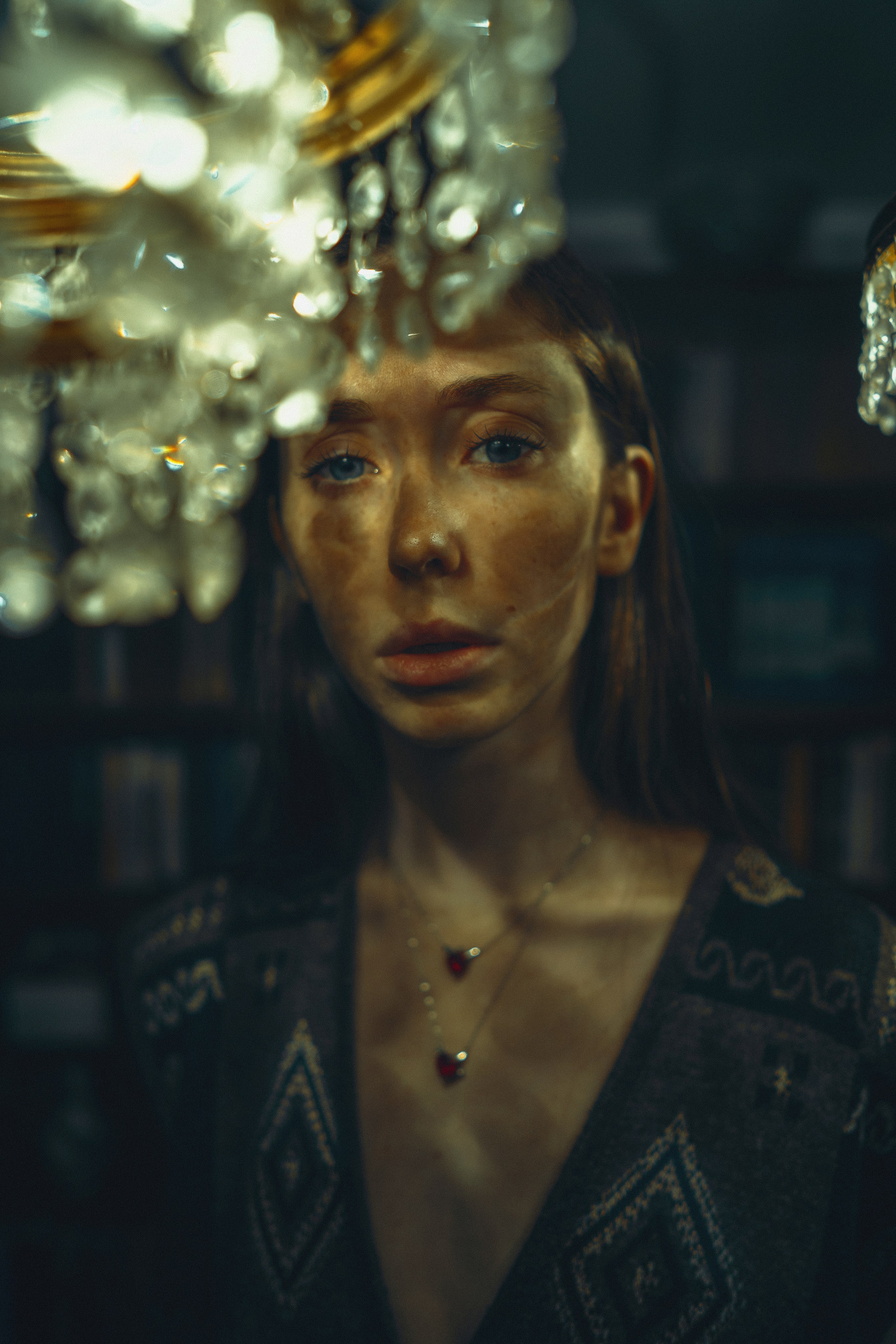 GLARES OF VINTAGE CHANDELIER. Sergey,kuzichev