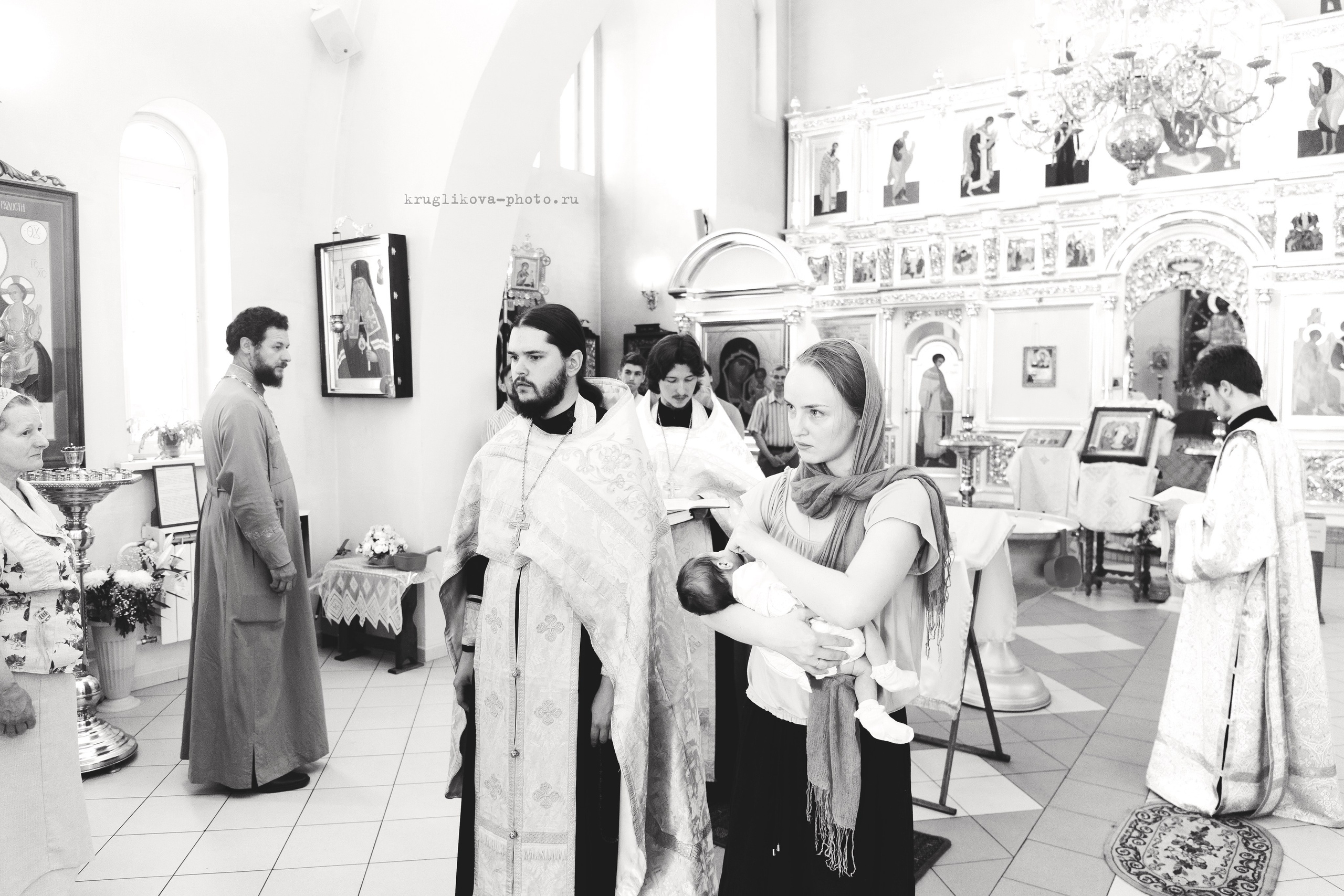 Таинство Крещения. Фотограф новорожденных и детский в Сергиевом Посаде Кругликова Юлия