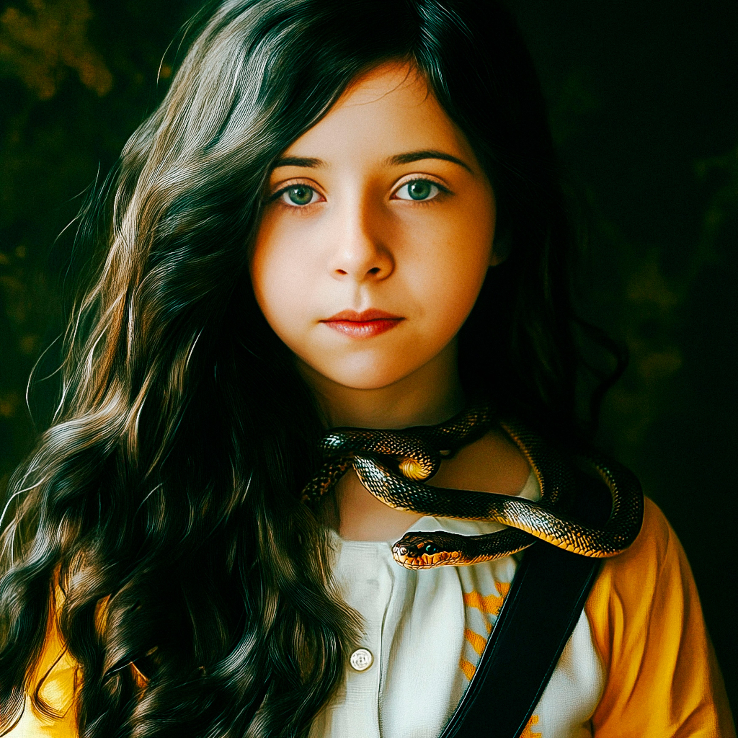 Нейрофотосессия для Насти. Девочка со змеей и пауком. ФотоХудожник Харитонова Ирина г. Санкт-Петербург