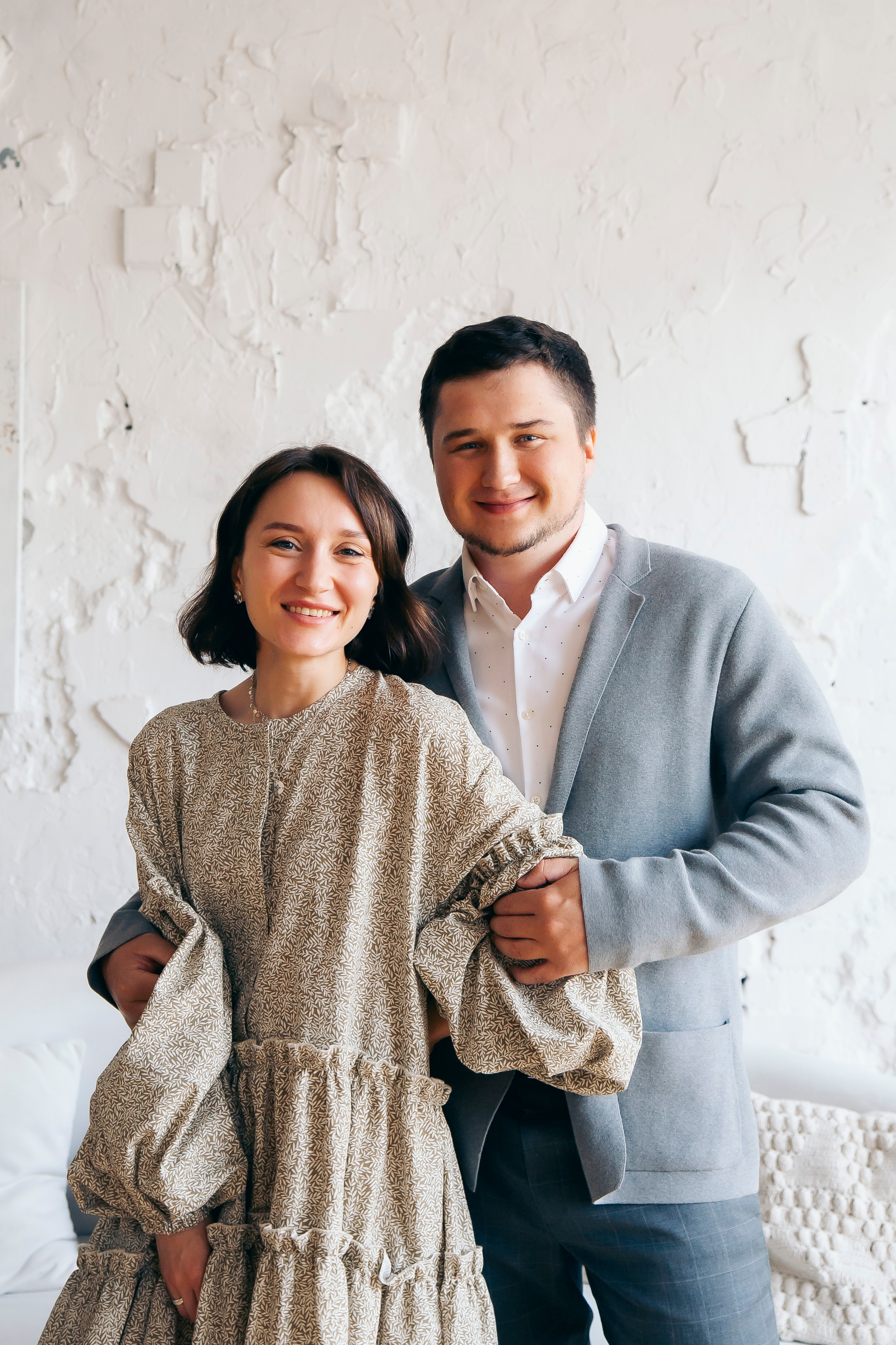 Свадебная съёмка в студии. Дарья и Роман. Свадебный, семейный фотограф, контент съёмка. Екатеринбург. Елена Граф