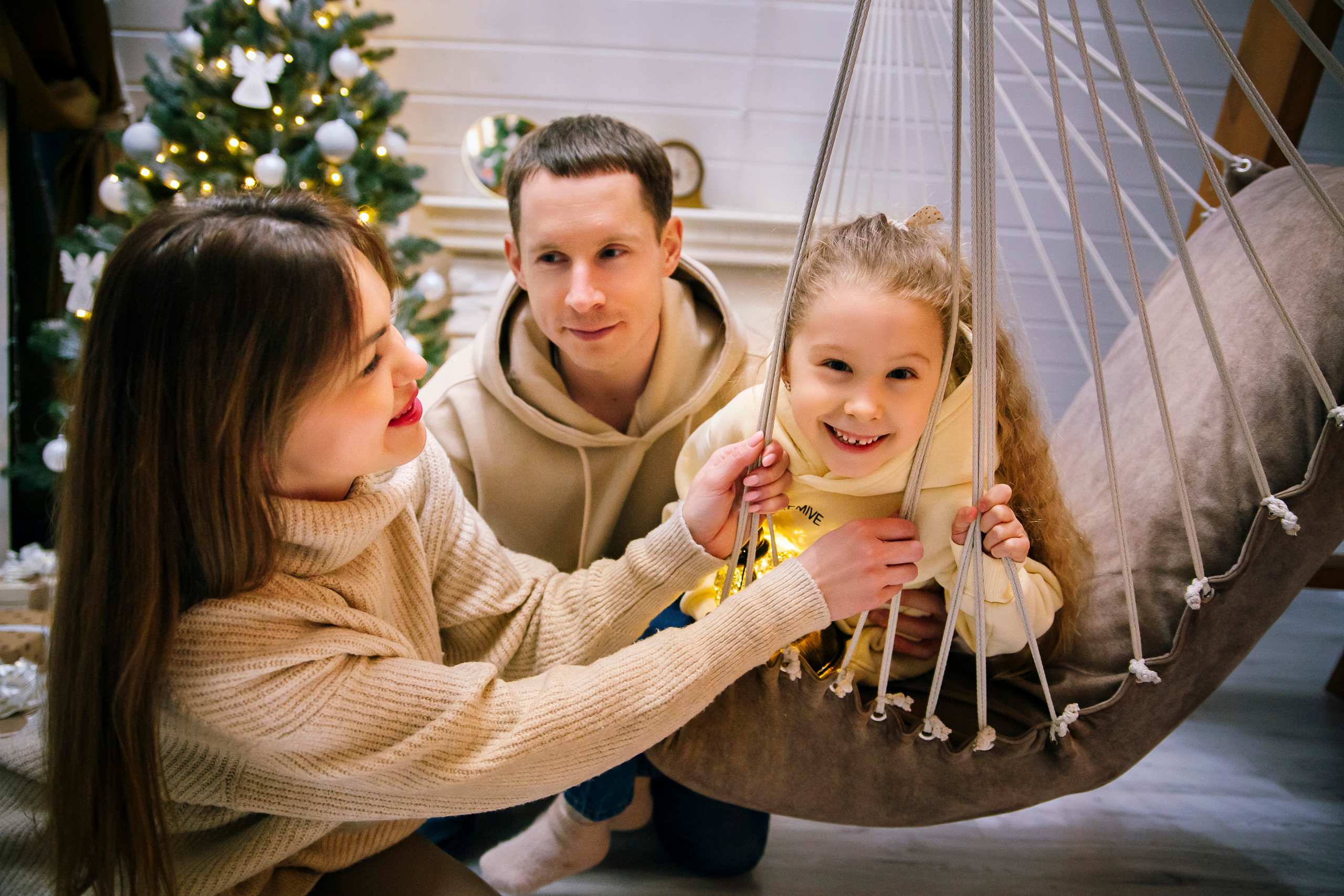 Новогодняя фотосессия в домике. Свадебный, семейный фотограф, контент съёмка. Екатеринбург. Елена Граф