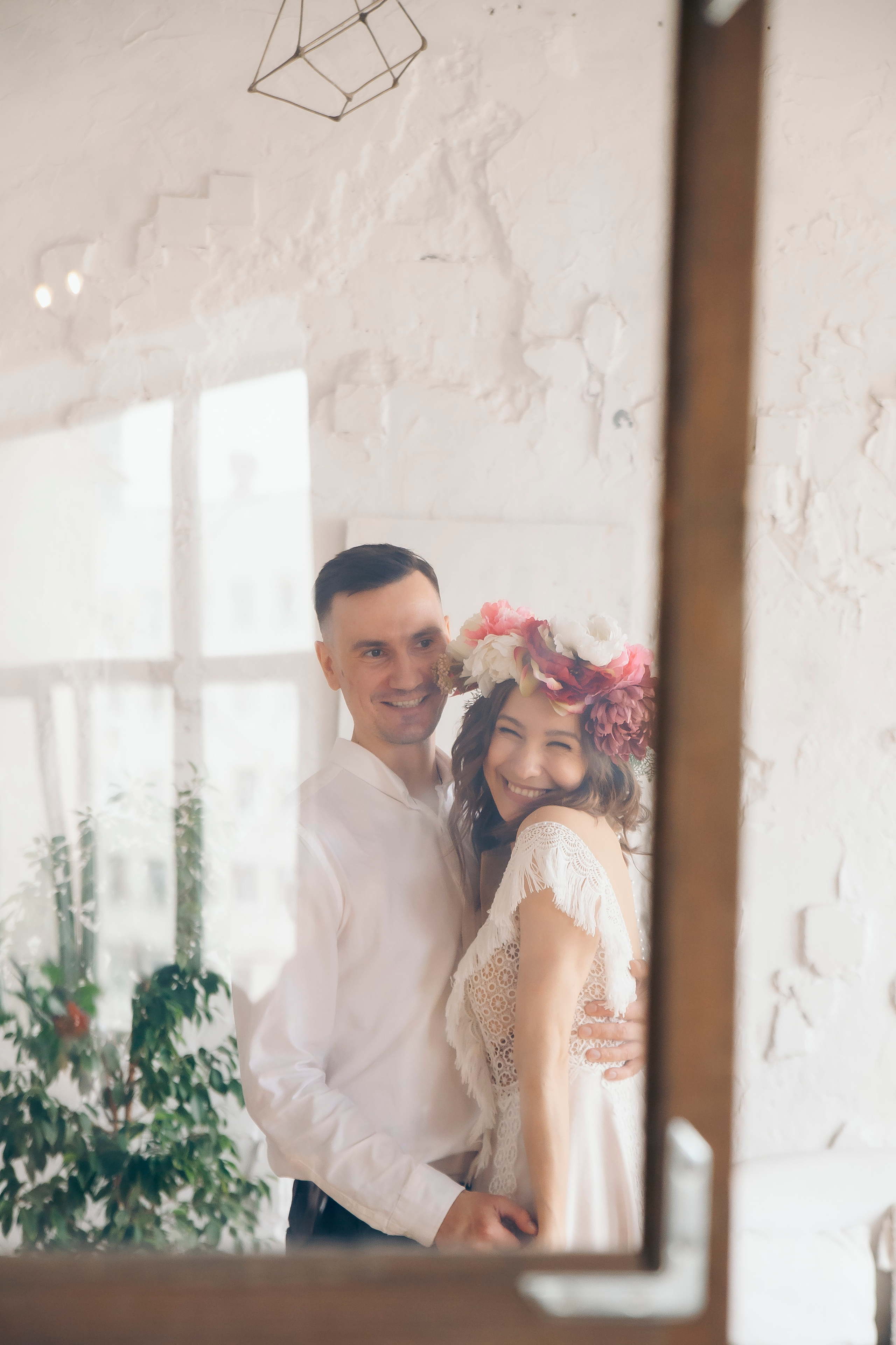 Свадебная съёмка в студии. Дарья и Роман. Свадебный, семейный фотограф, контент съёмка. Екатеринбург. Елена Граф