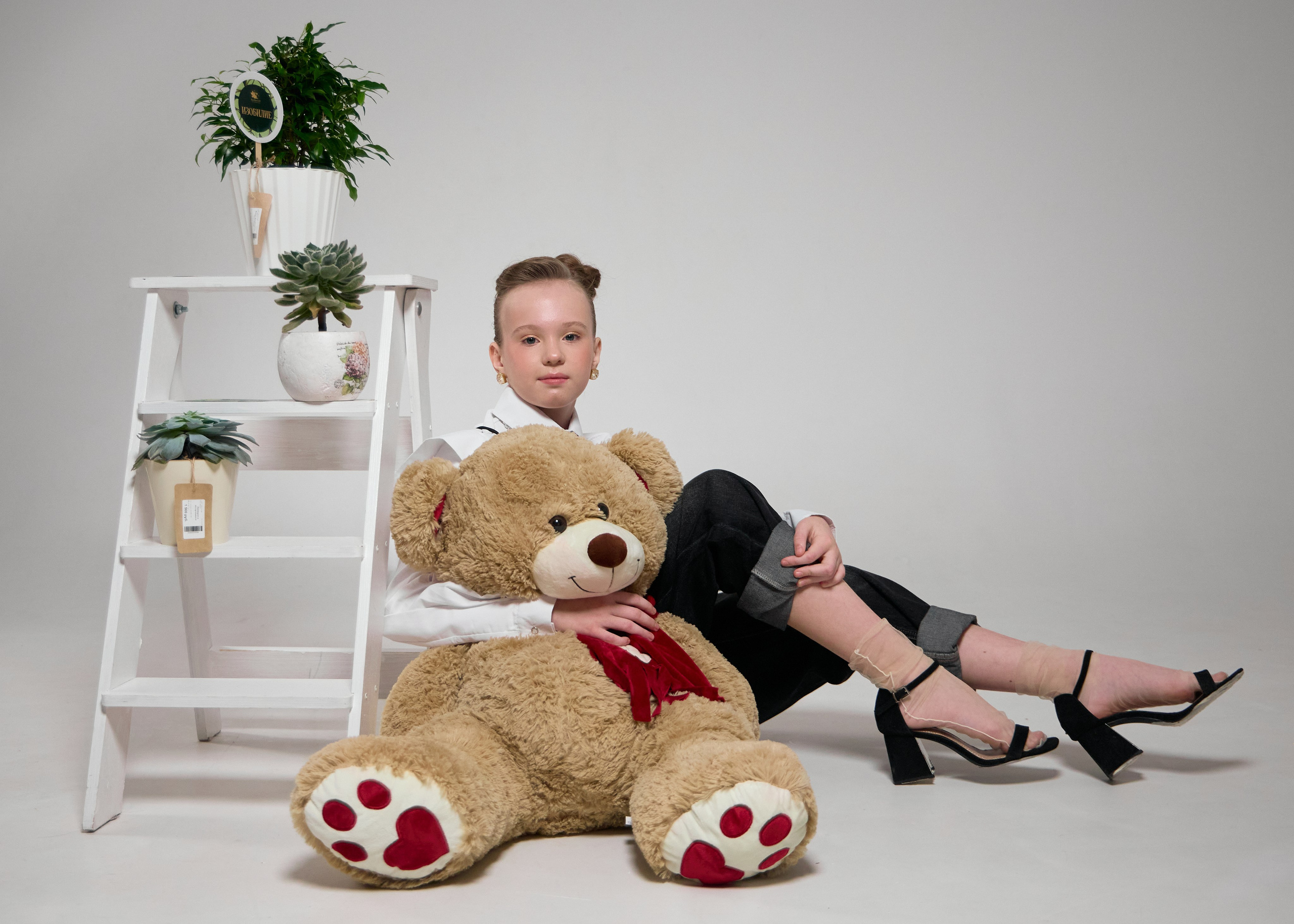 Детская фотосессия. Фо с мягкой игрушкой