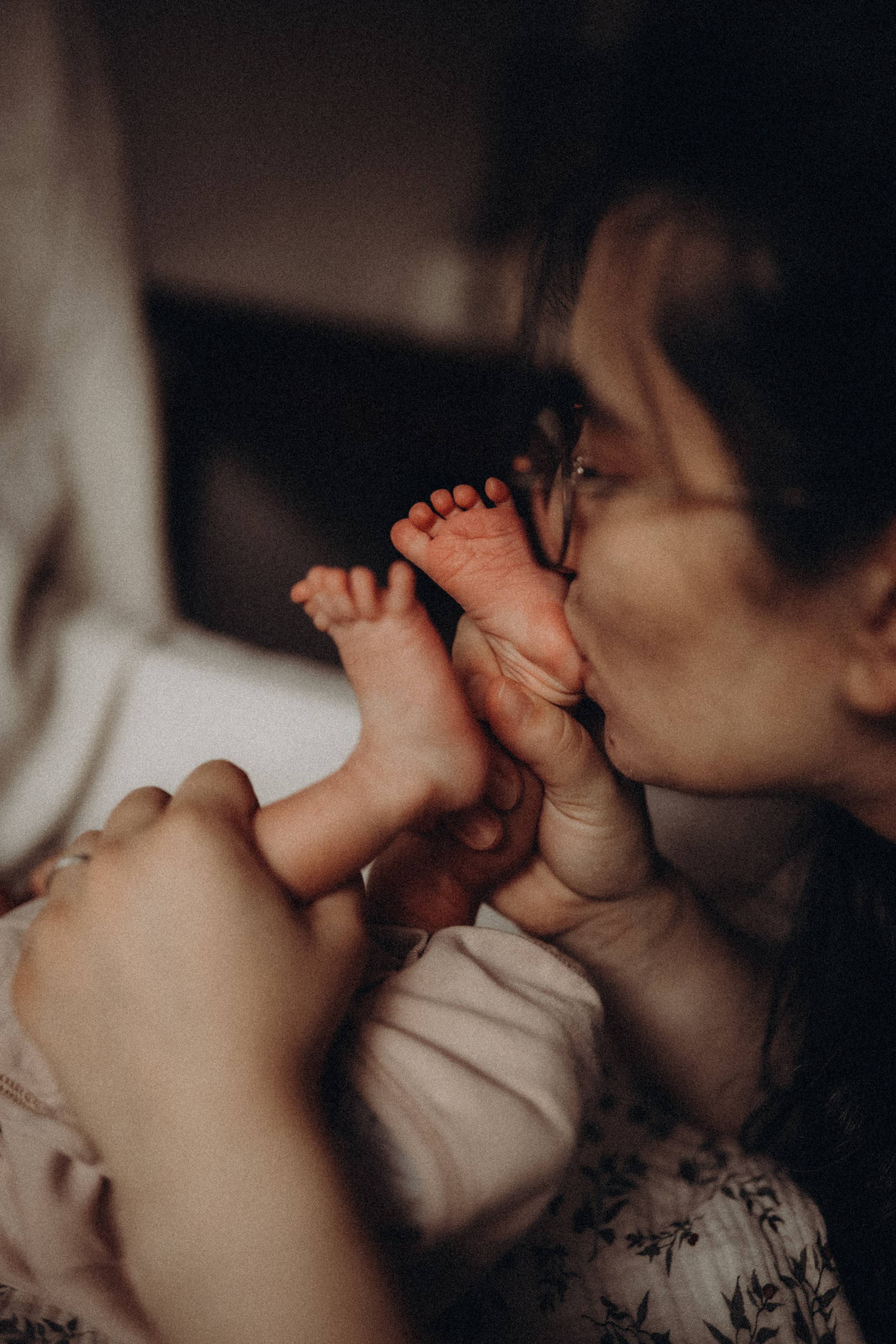 Первая фотосессия новорождённой Ники. Семейный фотограф в Москве и Люберцах Юлия Гуськова