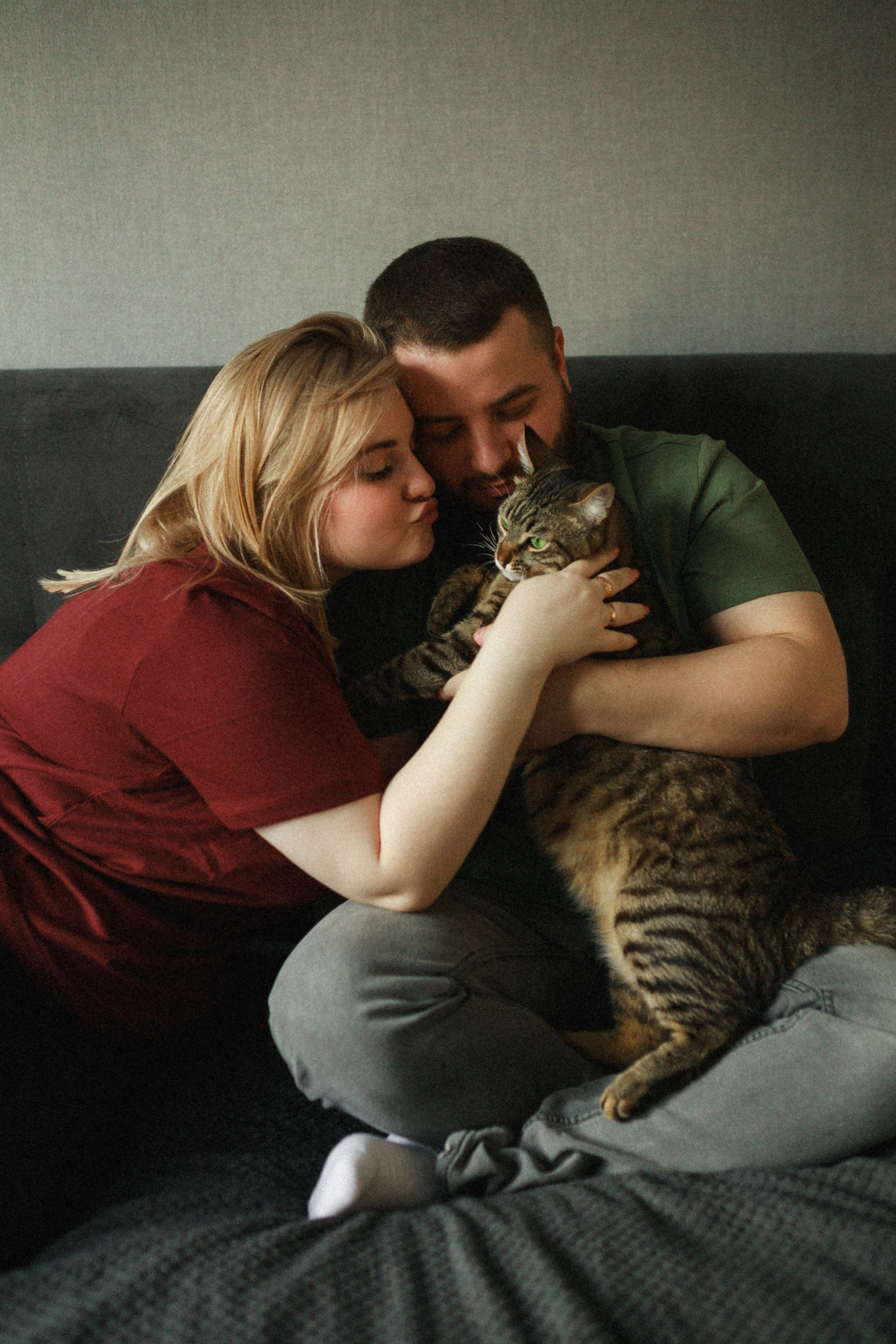 Домашняя ♥ Настя, Стас и кот Василий. Фотограф Тверь. Свадебные, семейные, индивидуальные фотосессии