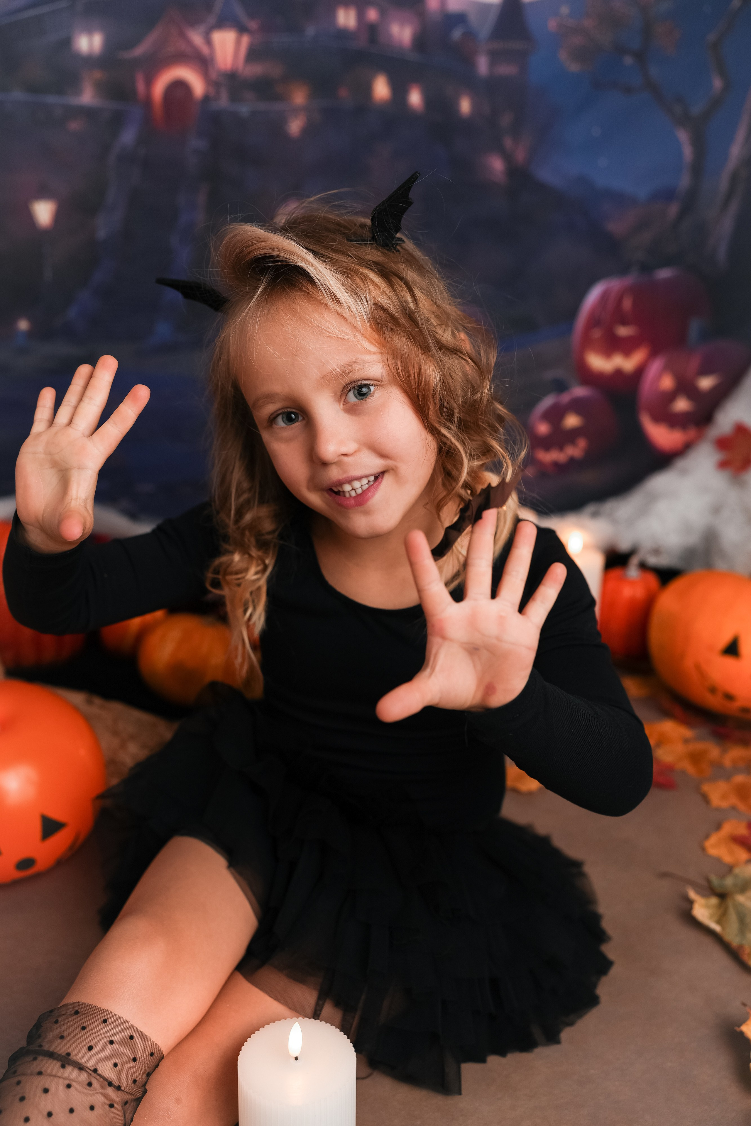 Проект Хэллоуин. Фотограф новорожденных и детский фотограф в Екатеринбурге Ксени