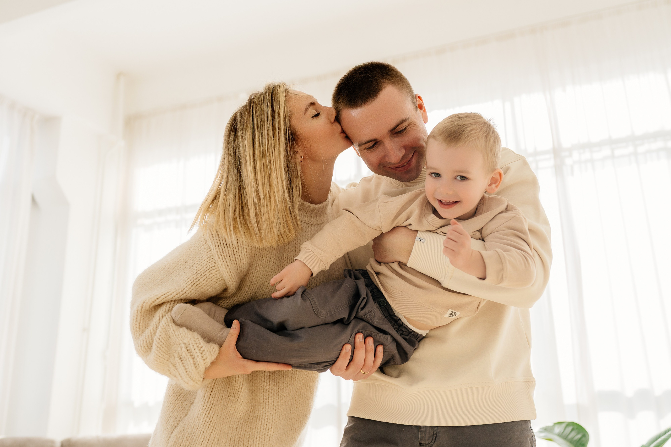 Ольга, Дмитрий и Ваня. Свадебный фотограф в Москве Анна Полушина