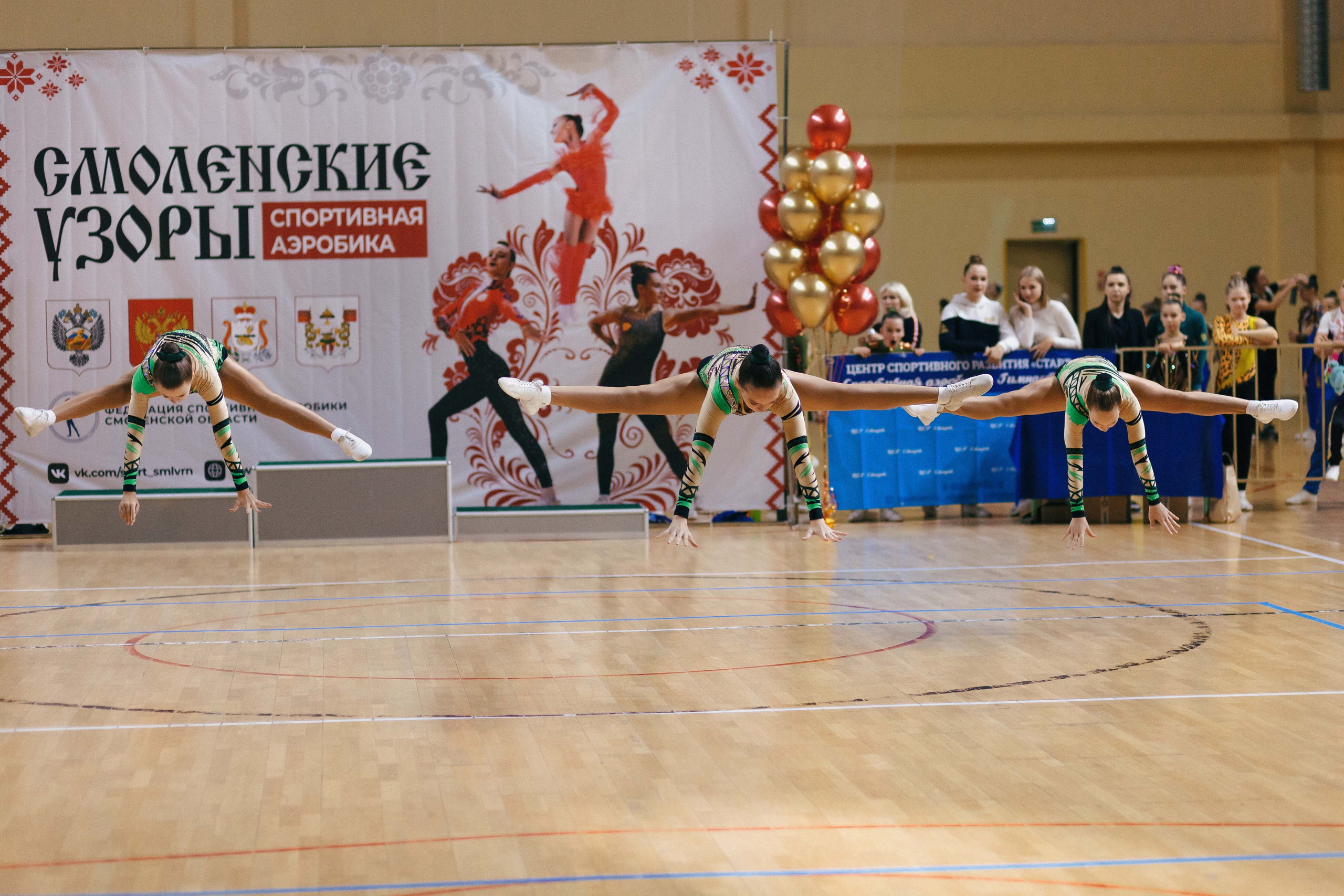 «Смоленские узоры» Чемпионат по спортивной аэробике. Спортивный фотограф Александр Васильев. RG и AGG