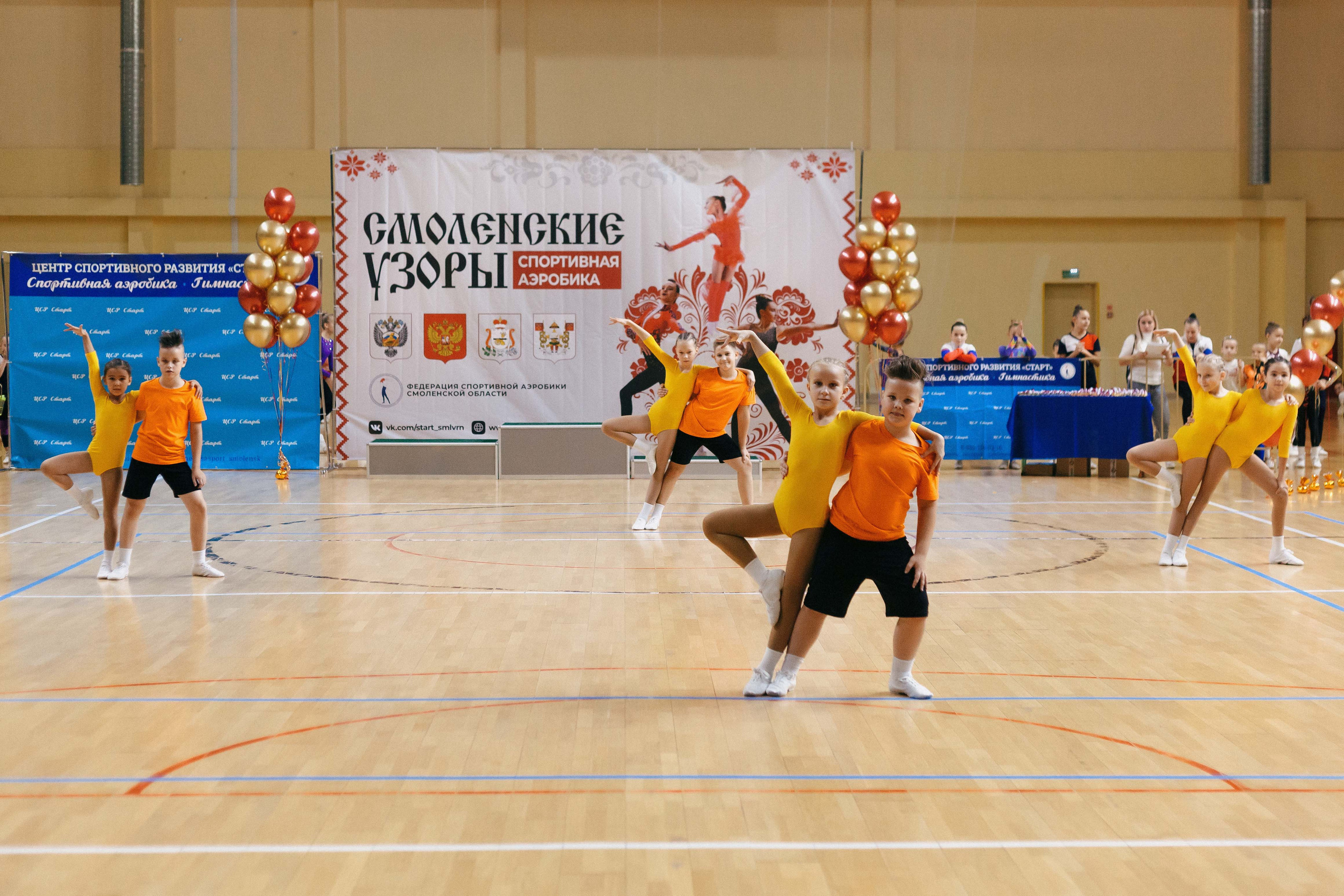 «Смоленские узоры» Чемпионат по спортивной аэробике. Спортивный фотограф Александр Васильев. RG и AGG