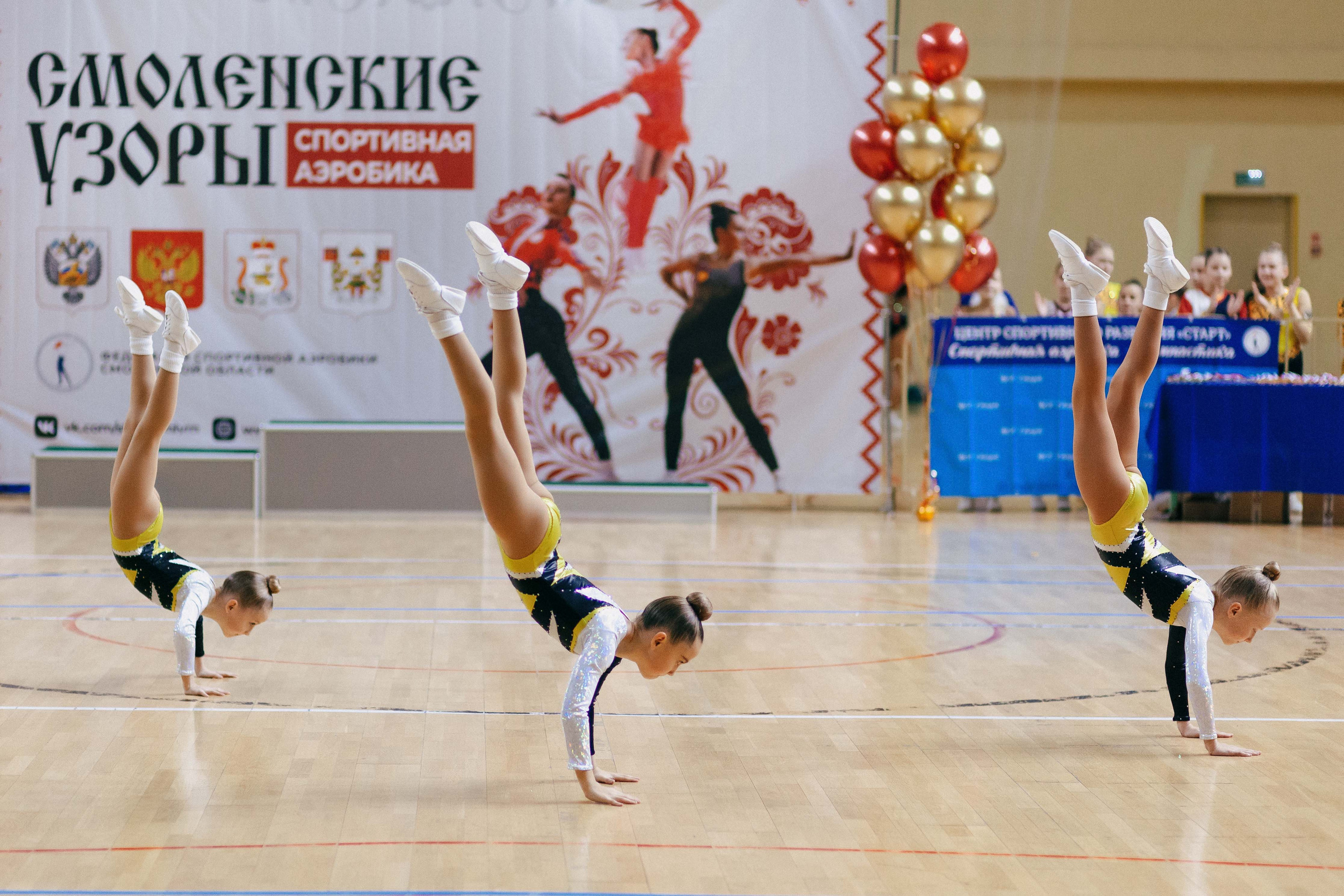 «Смоленские узоры» Чемпионат по спортивной аэробике. Спортивный фотограф Александр Васильев. RG и AGG