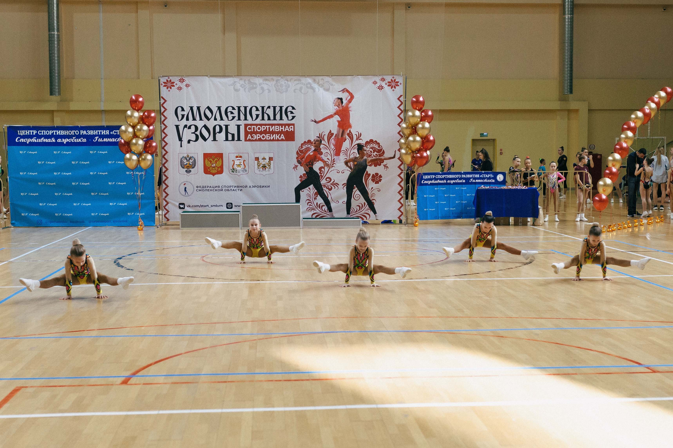 «Смоленские узоры» Чемпионат по спортивной аэробике. Спортивный фотограф Александр Васильев. RG и AGG