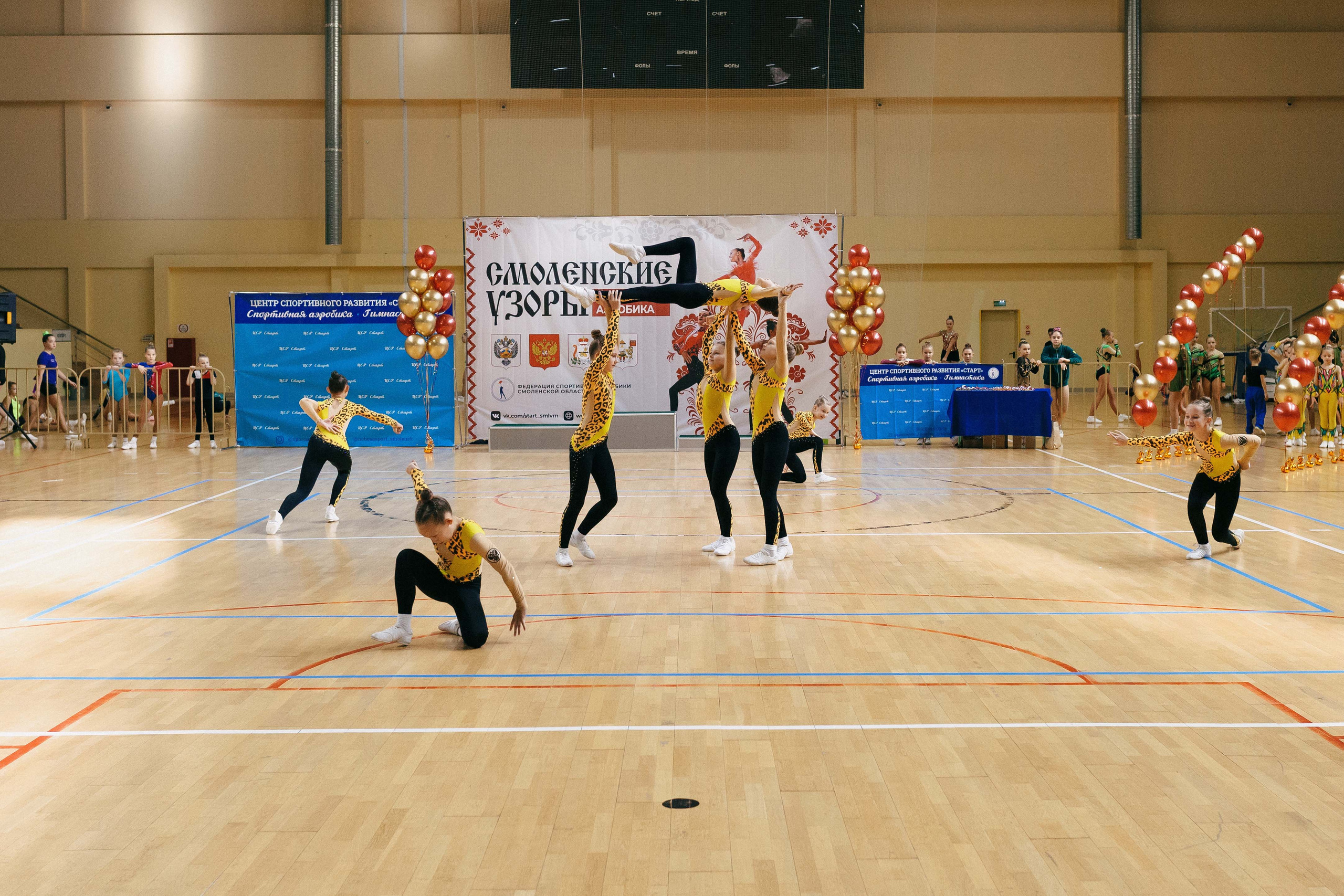 «Смоленские узоры» Чемпионат по спортивной аэробике. Спортивный фотограф Александр Васильев. RG и AGG